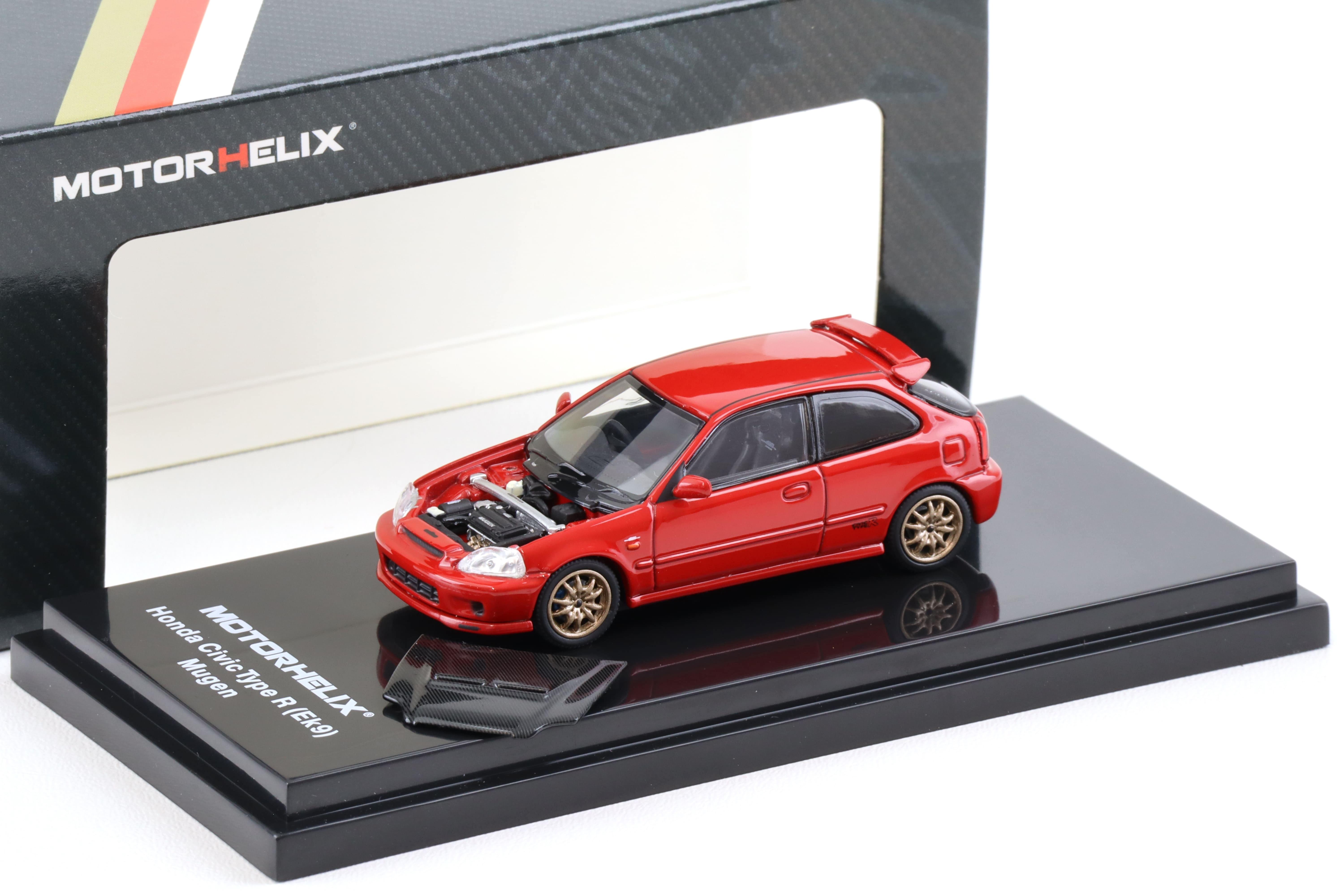 1:64 MOTORHELIX Honda Civic Type R (EK9) Mugen Milano Red M65012