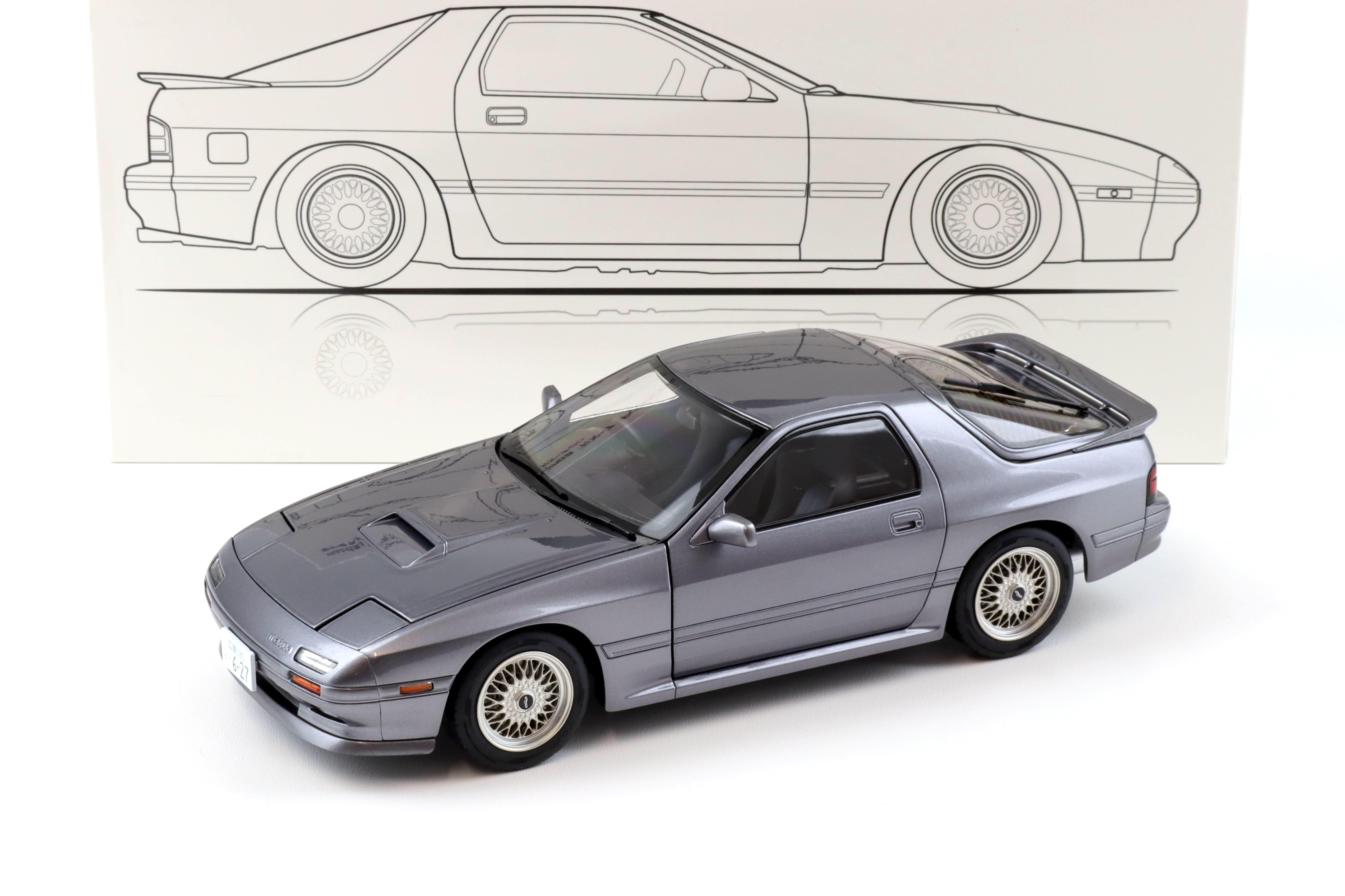 RX7 FC3S 1:18 WHELART 新品 1/18 1/18 Mazda Savanna RX-7 RX 7 FC3S Whelart Gray Diecast Model