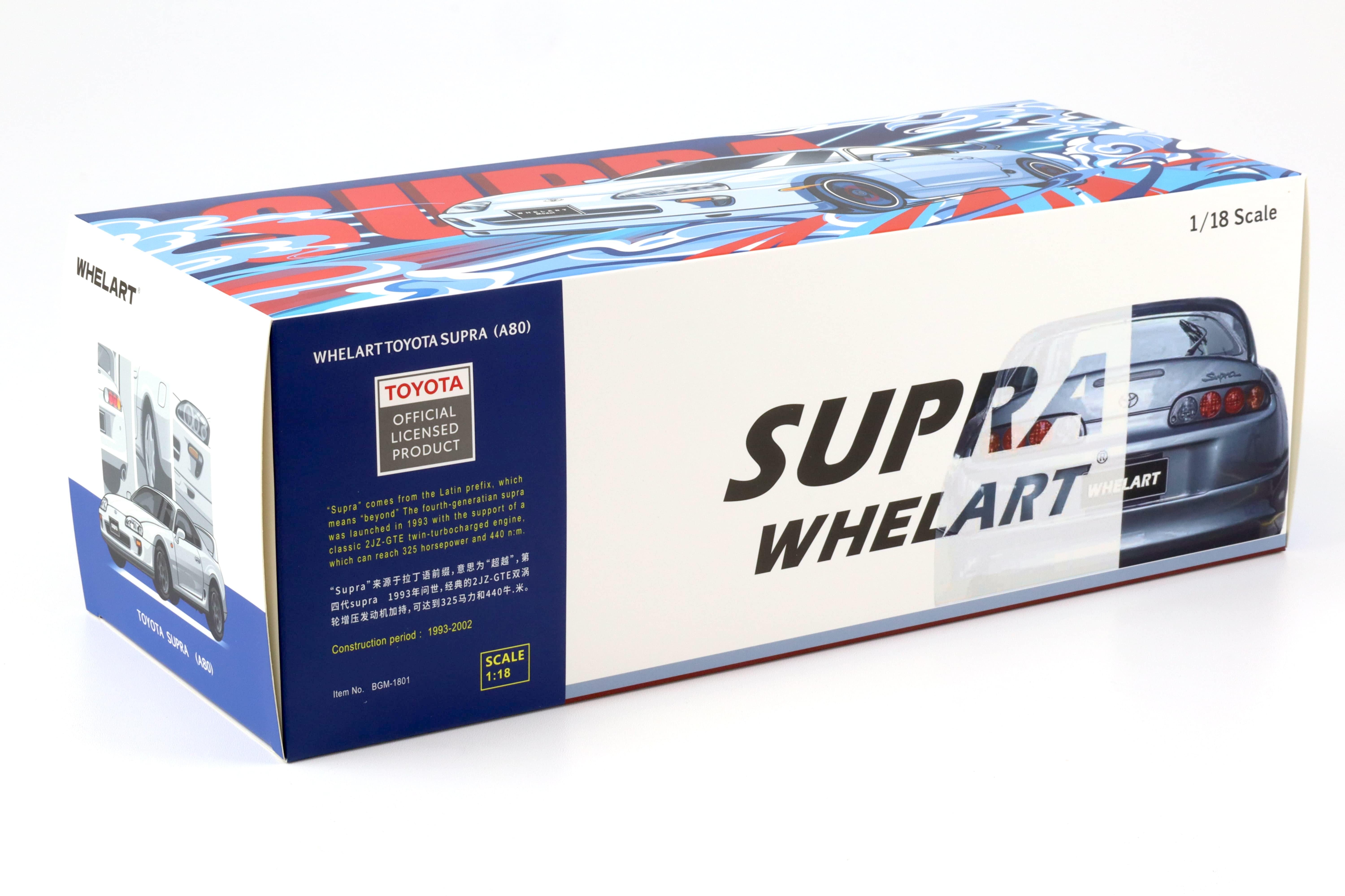 1:18 WHELART Toyota Supra A80 Coupe Midnight purple LHD with