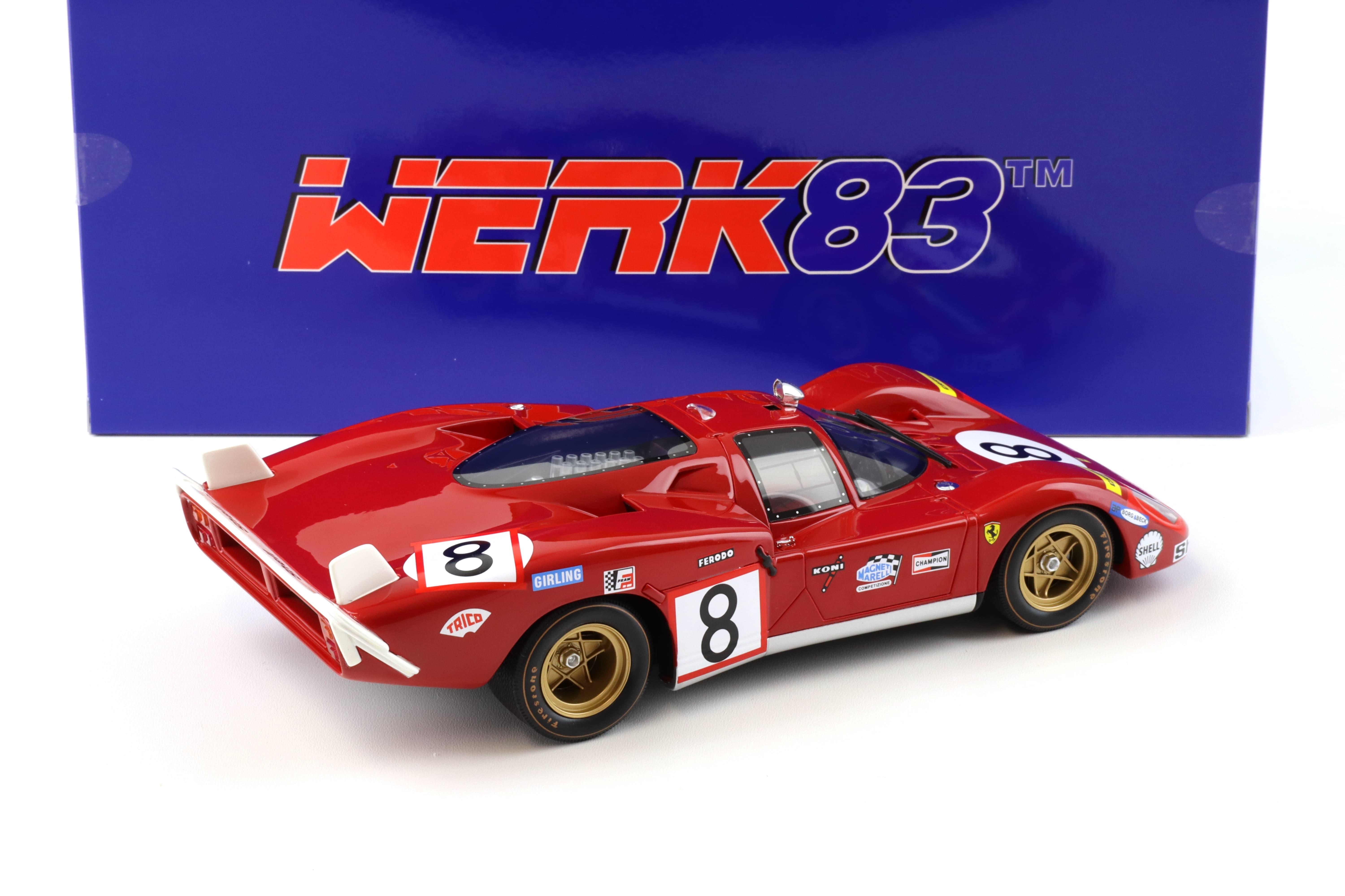 WERK83 1/18 フェラーリ 512S #5 ルマン24H 1970 1:18 WERK83 Resin Ferrari 512S 24H LeMans 1970 #8 Merzario