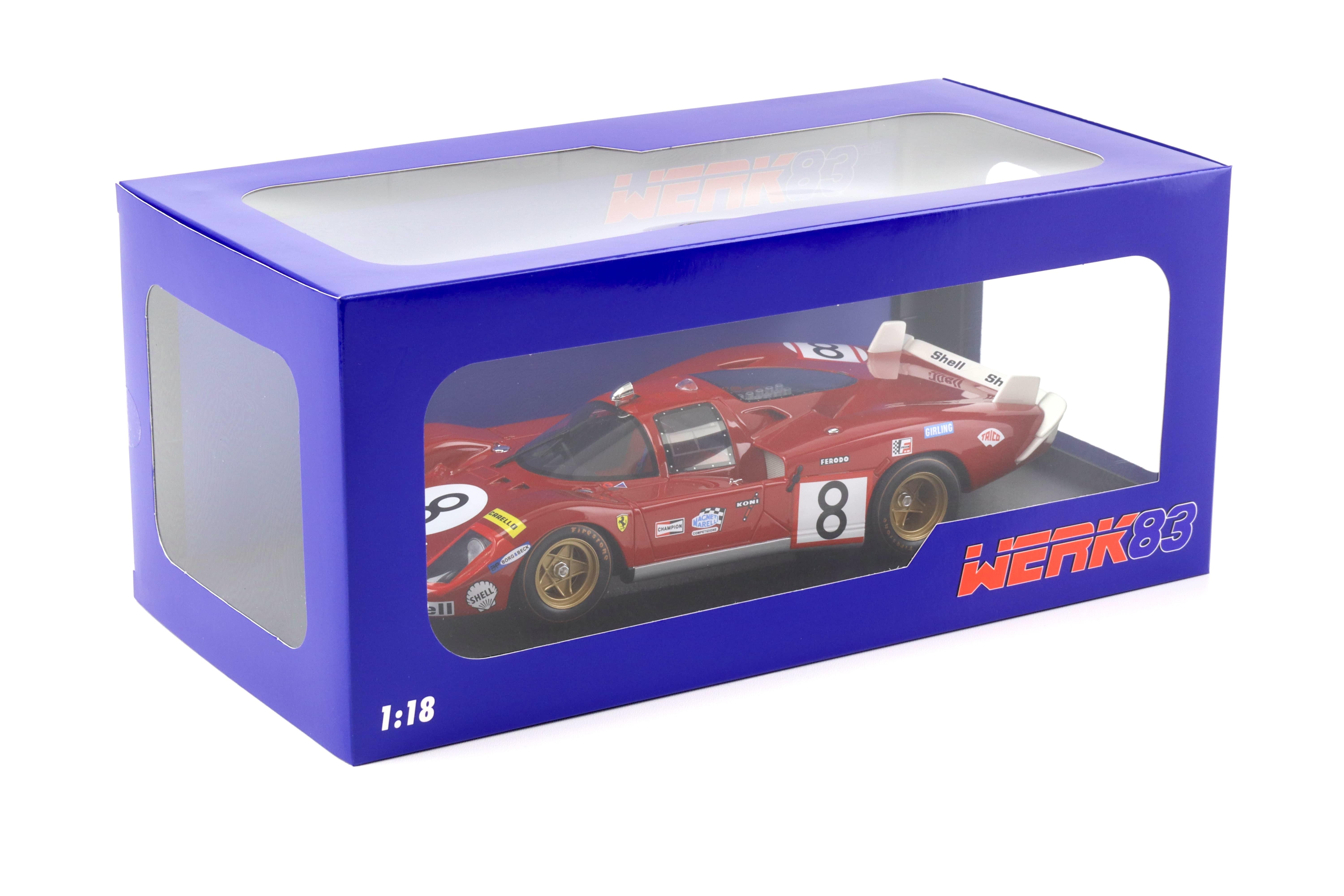 WERK83 1/18 フェラーリ 512S #5 ルマン24H 1970 1:18 WERK83 Resin Ferrari 512S 24h LeMans 1970 #8 Merzario