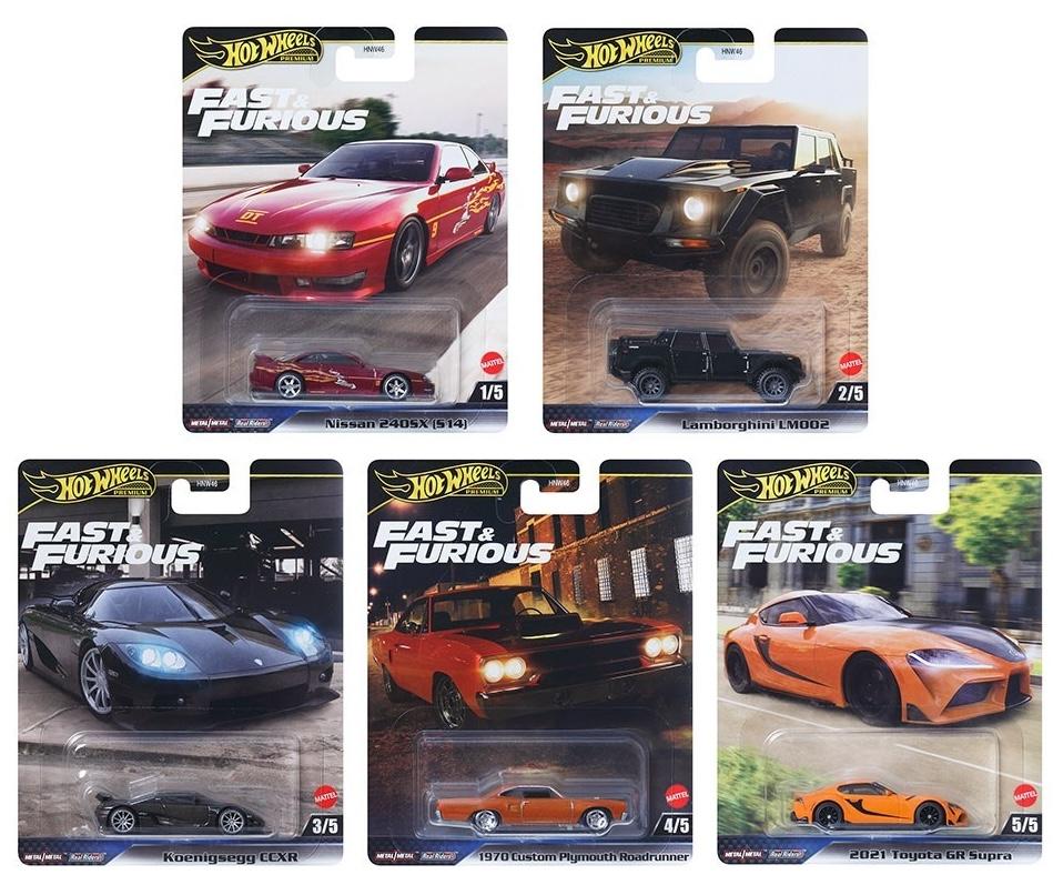 Hot Wheels Premium 2025 Fast & Furious Set 5 Pc 1:64 Toyota