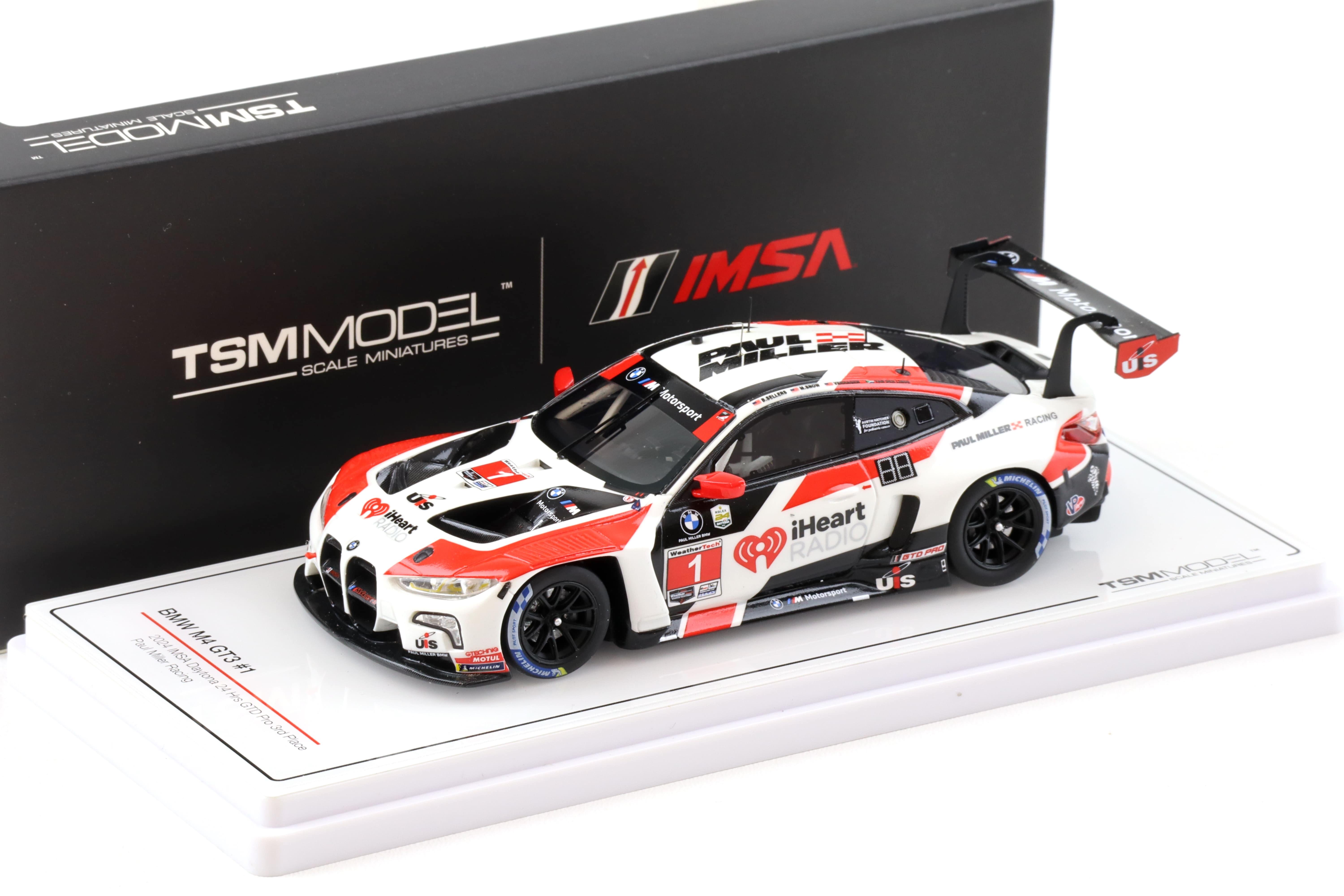 1:43 Tsm Model BMW M4 GT3 #1 Imsa Daytona 24h GTD Pro 3rd Place