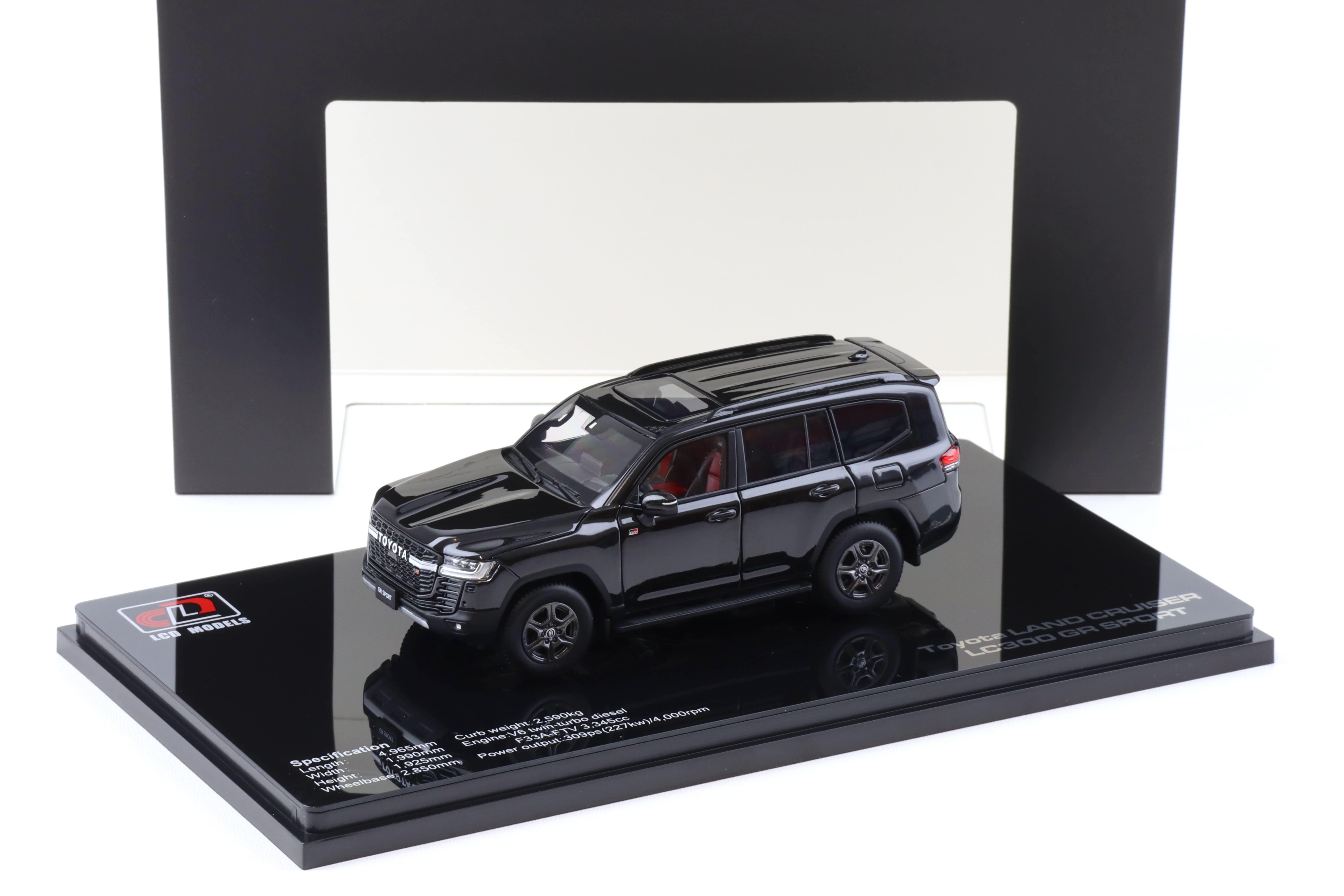 ⭐︎⭐︎⭐︎ 1:43 LCD Models Toyota Land Cruiser LC300 GR Sport Black LCD43011