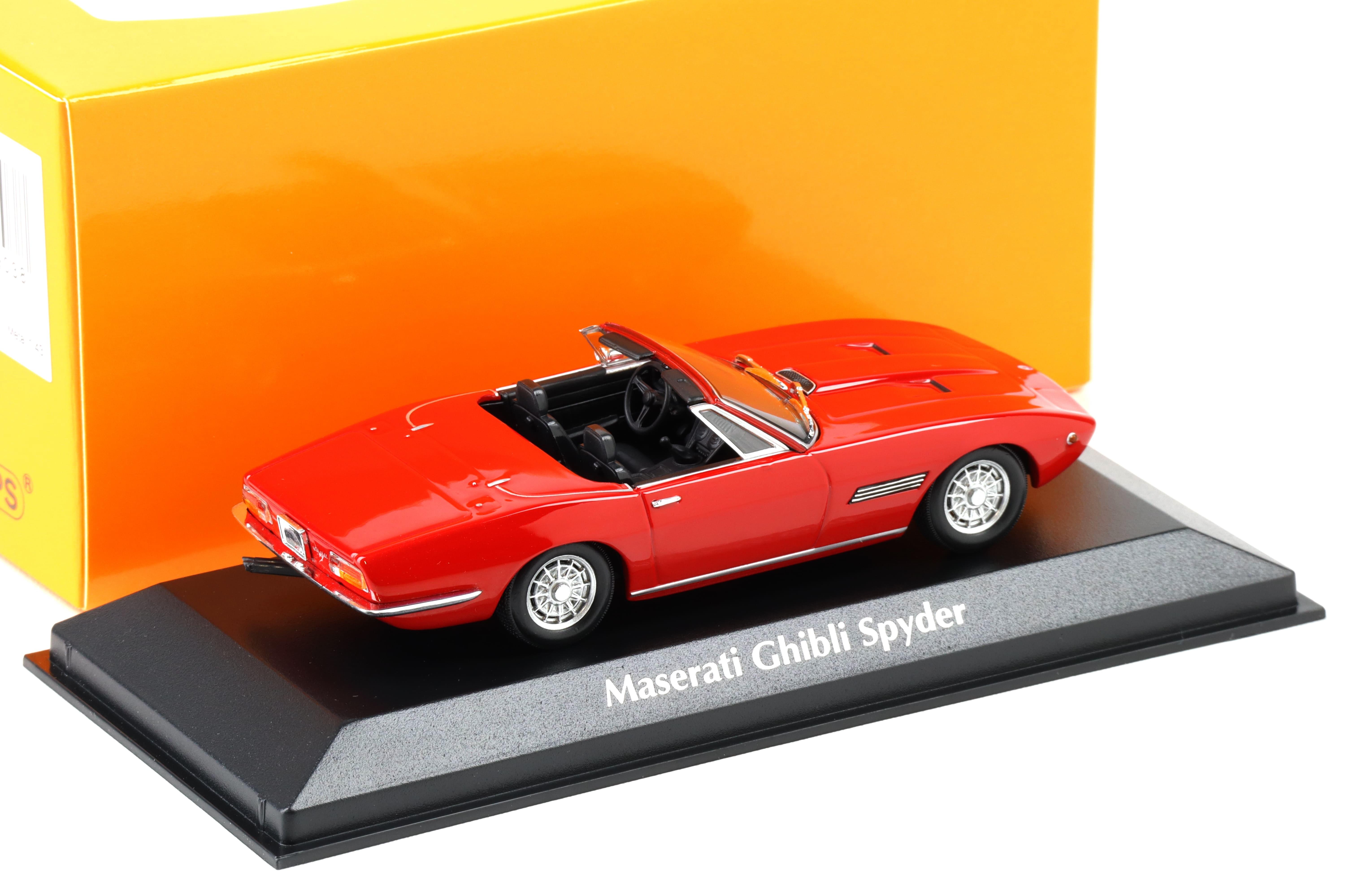 1:43 Minichamps Maxichamps Maserati Ghibli Spyder 1969 Red | eBay