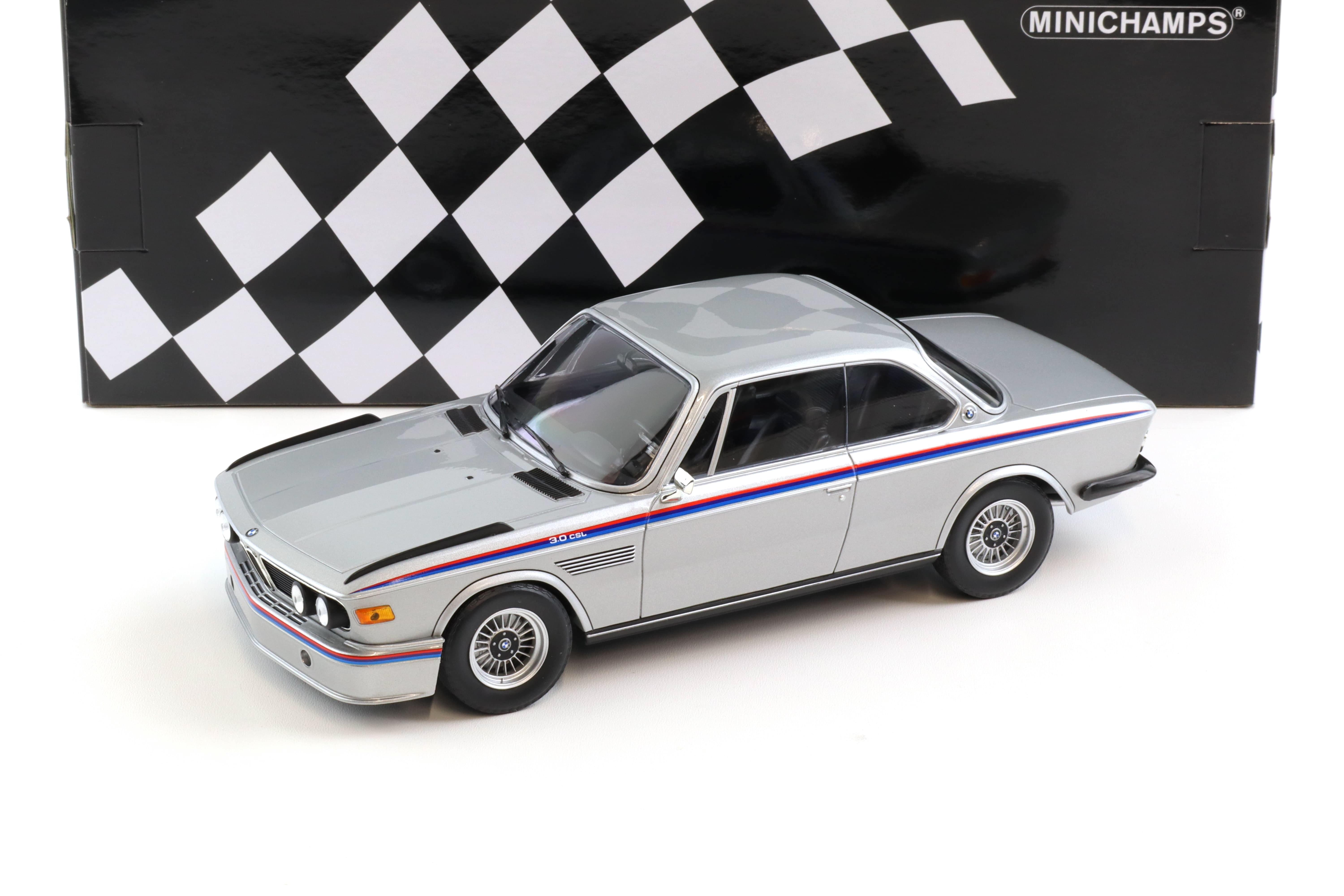 1:18 Minichamps BMW 3.0 CSL Coupe E9 Silver Metallic 1973 | eBay