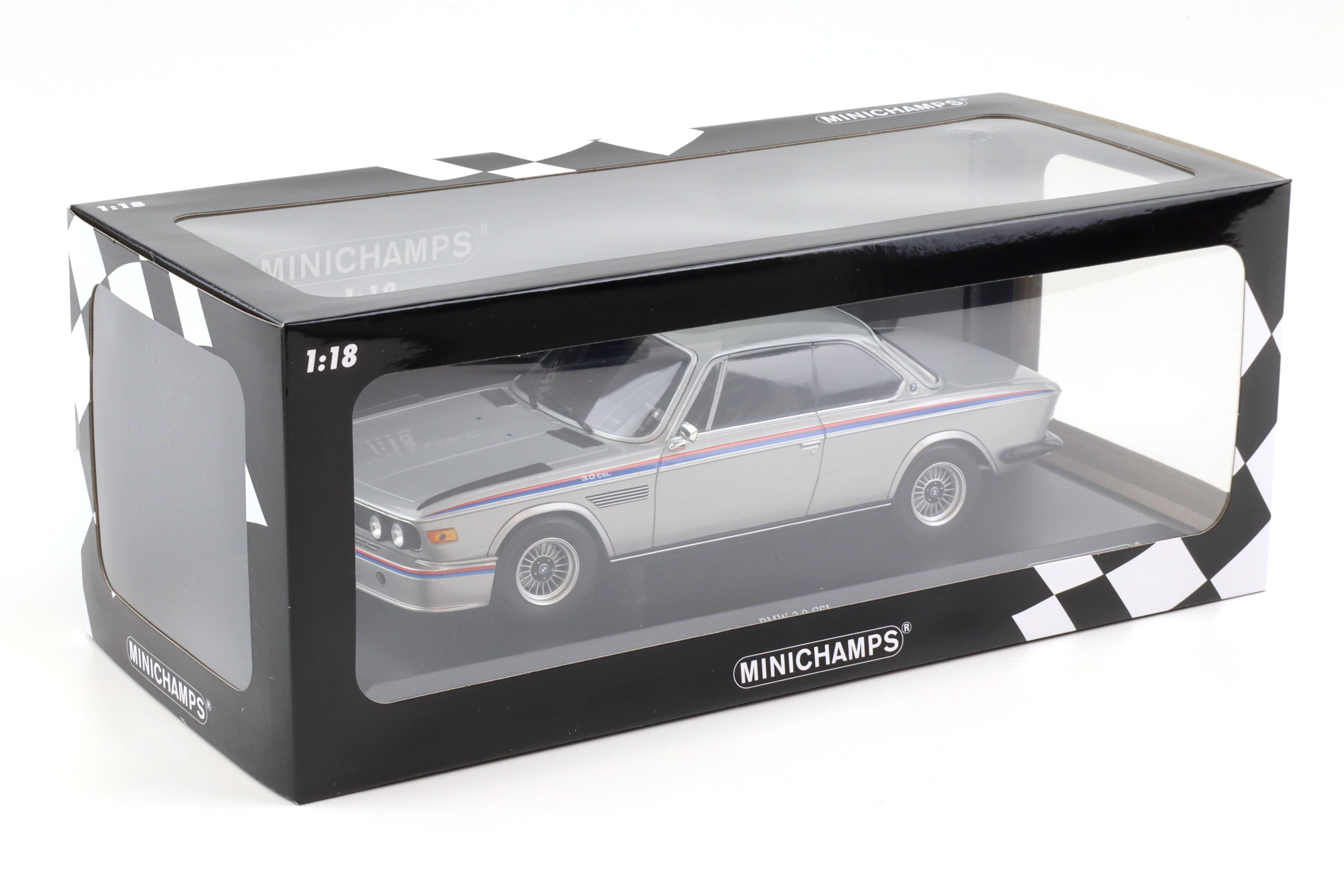 1:18 Minichamps BMW 3.0 CSL Coupe E9 Silver Metallic 1973 | eBay