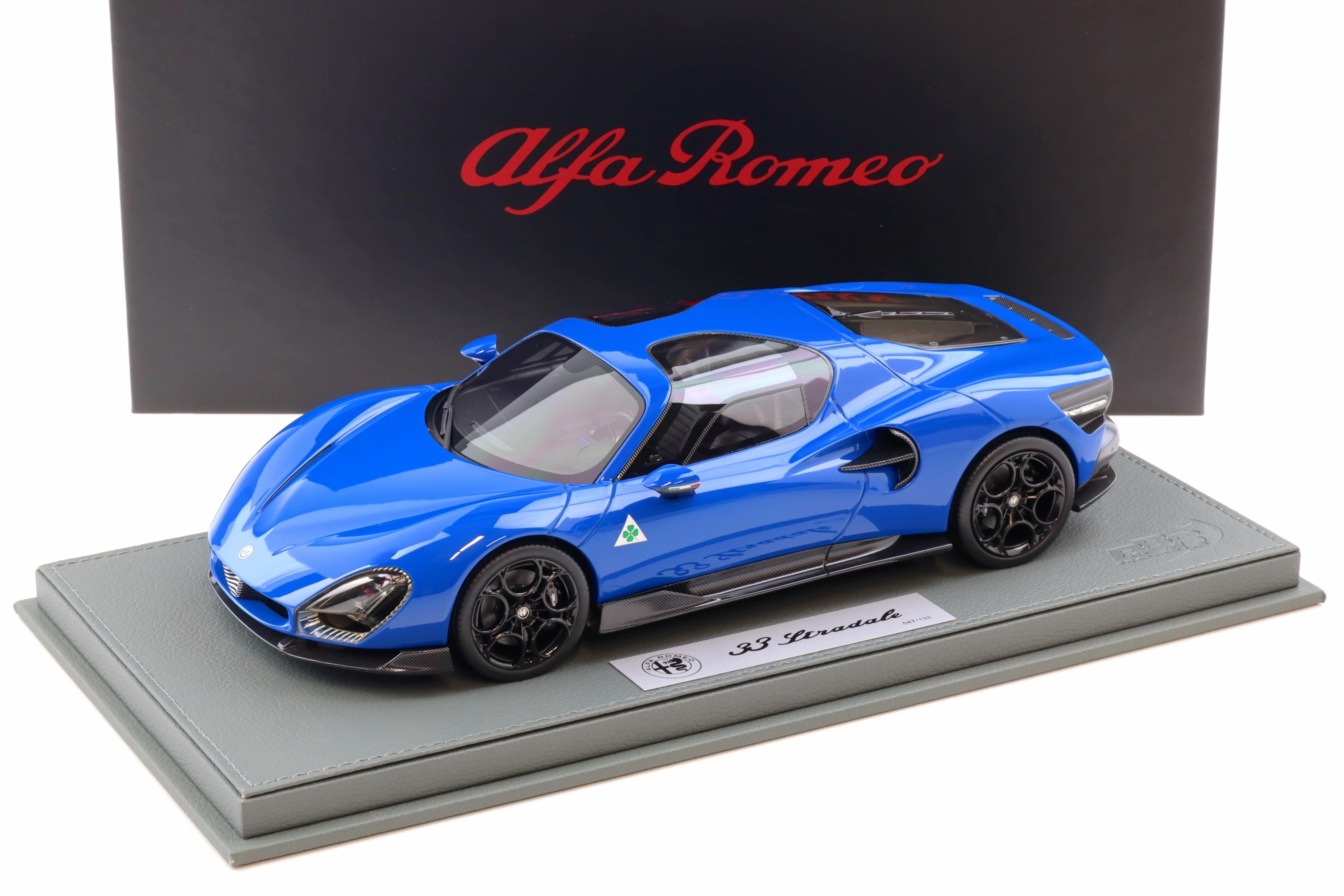 1:18 BBR Alfa Romeo 33 Stradale Blue Reale - Limited 133 Pcs. | eBay