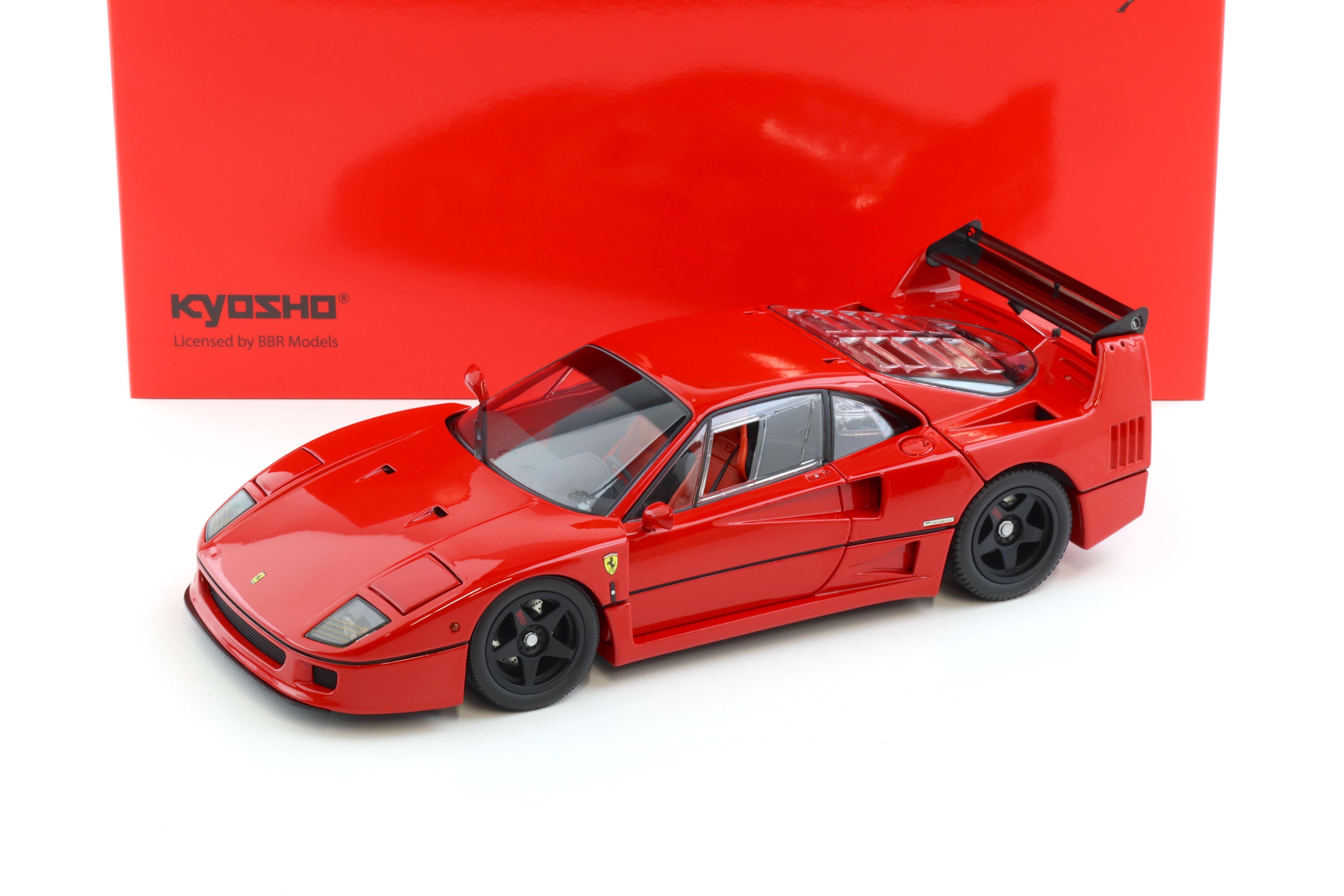 1:18 Kyosho Ferrari F40 Light Weight LM Wing Red KS08416RLM | eBay