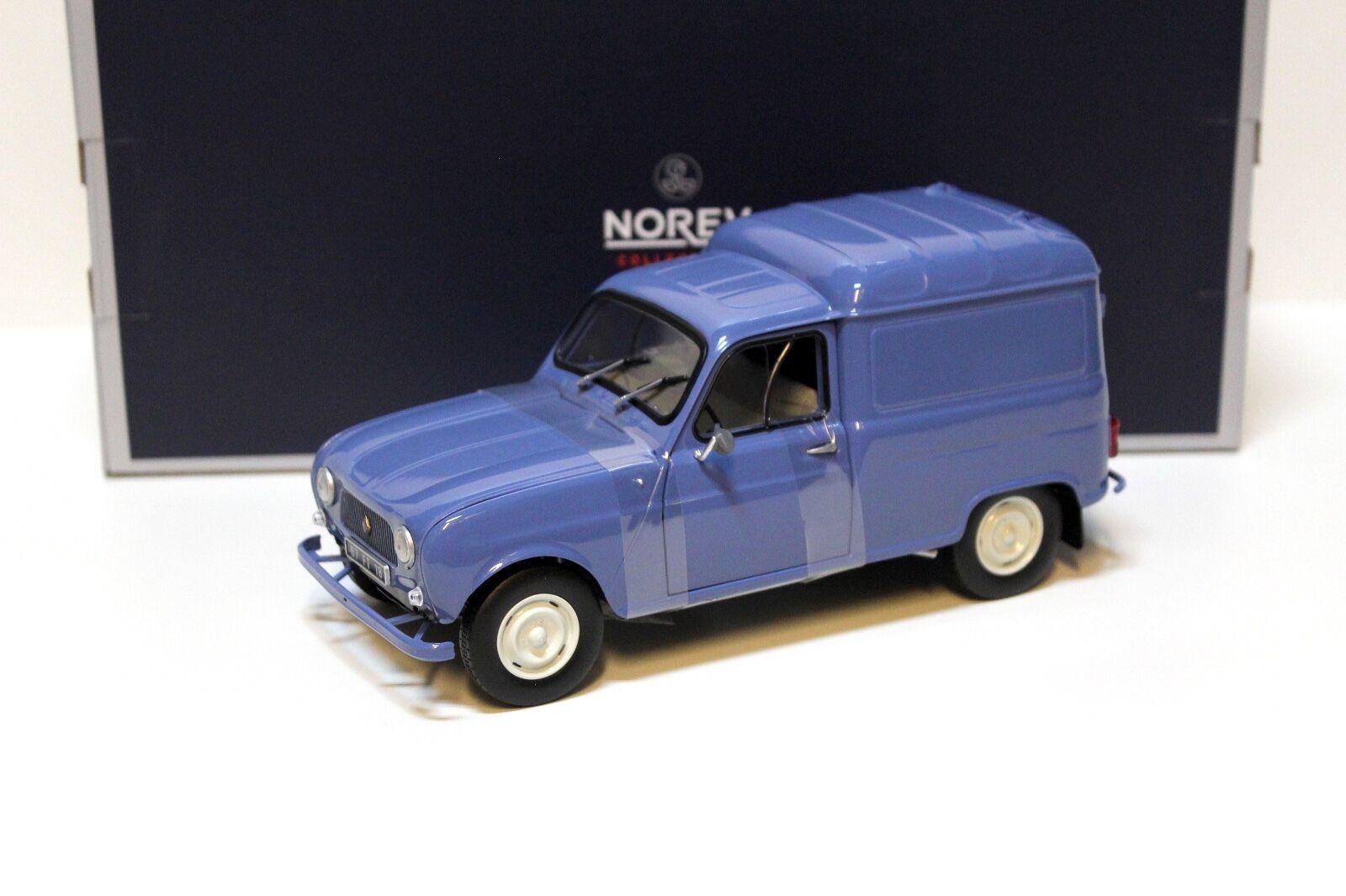 1 18 Norev Renault 4 Fourgonnette 1965 Blue Ebay