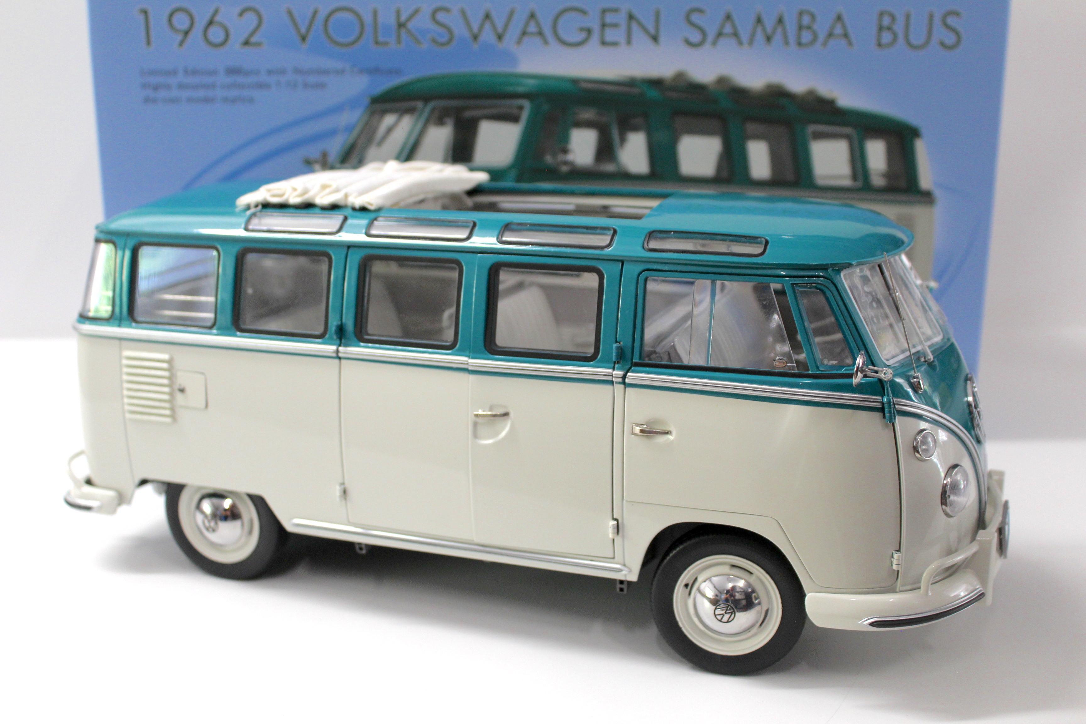 112 Sunstar 1962 VW Samba Bus t1 Green/White eBay