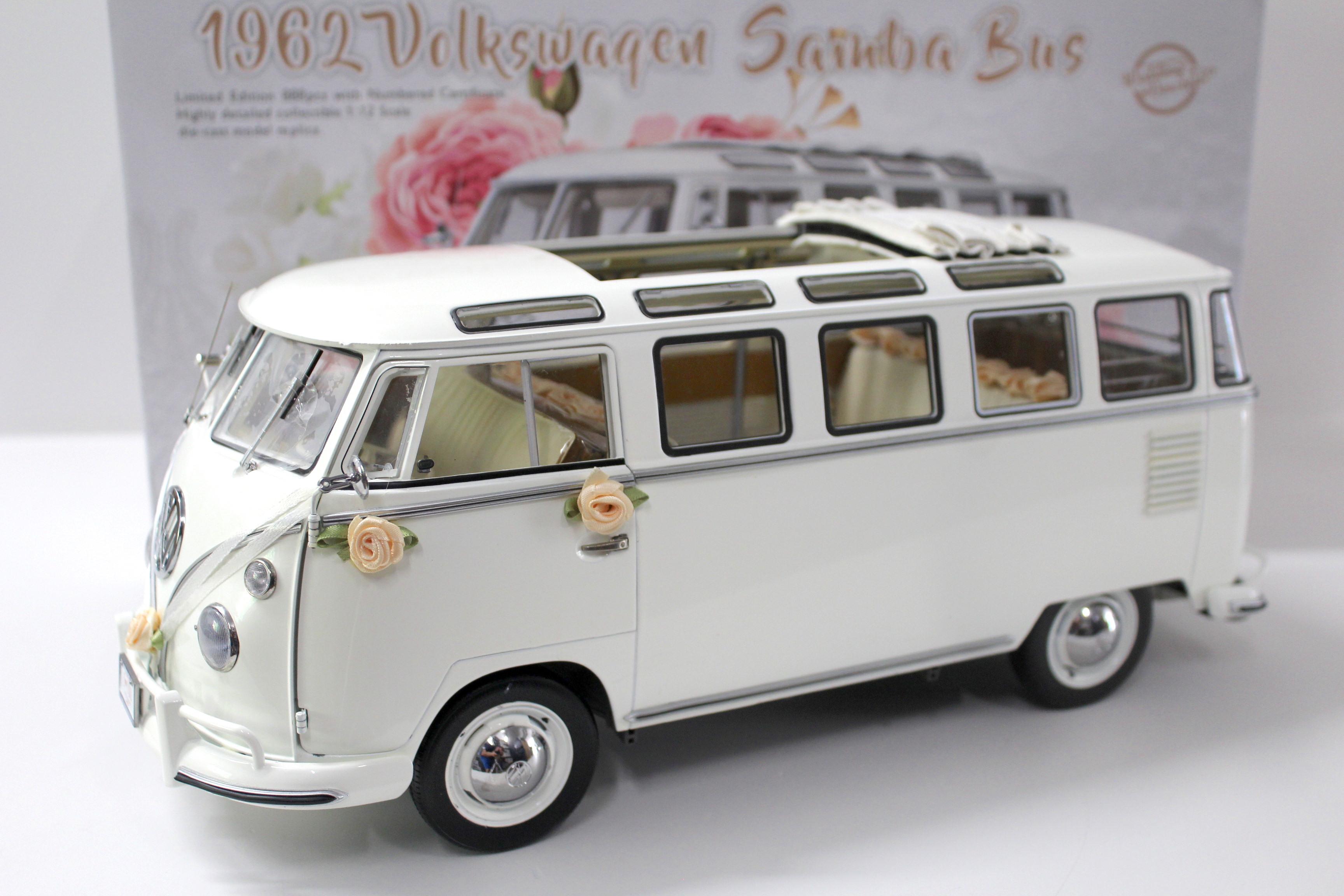 112 SUNSTAR VW t1 Samba Bus 1962 wedding versione White