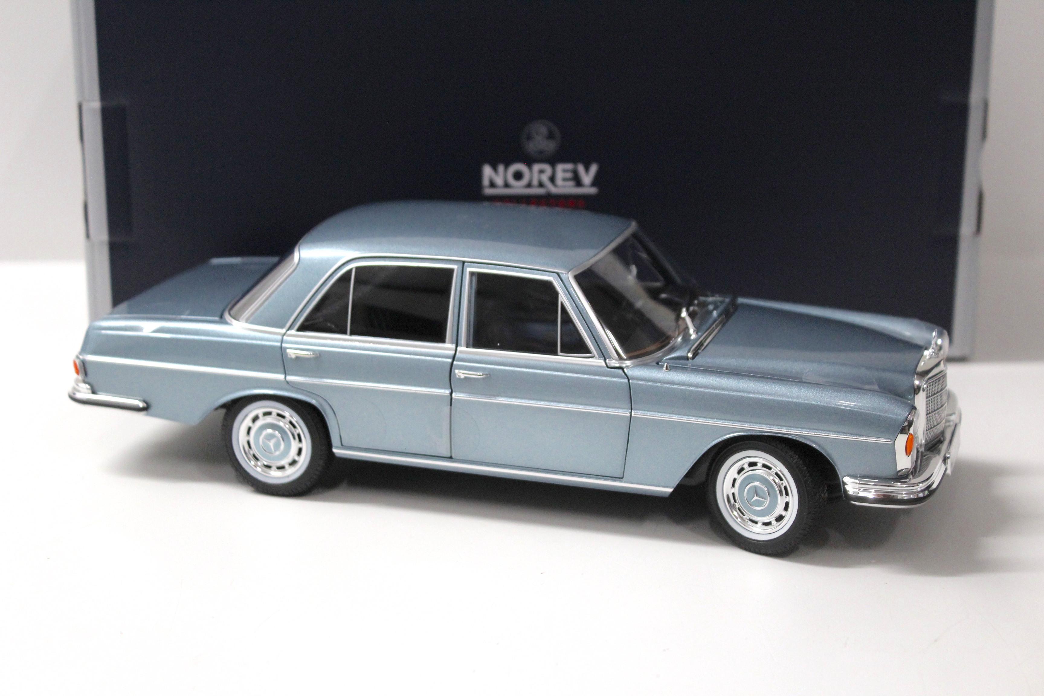  1  18  Norev  Mercedes  280 SE Limousine 1968 light blue 