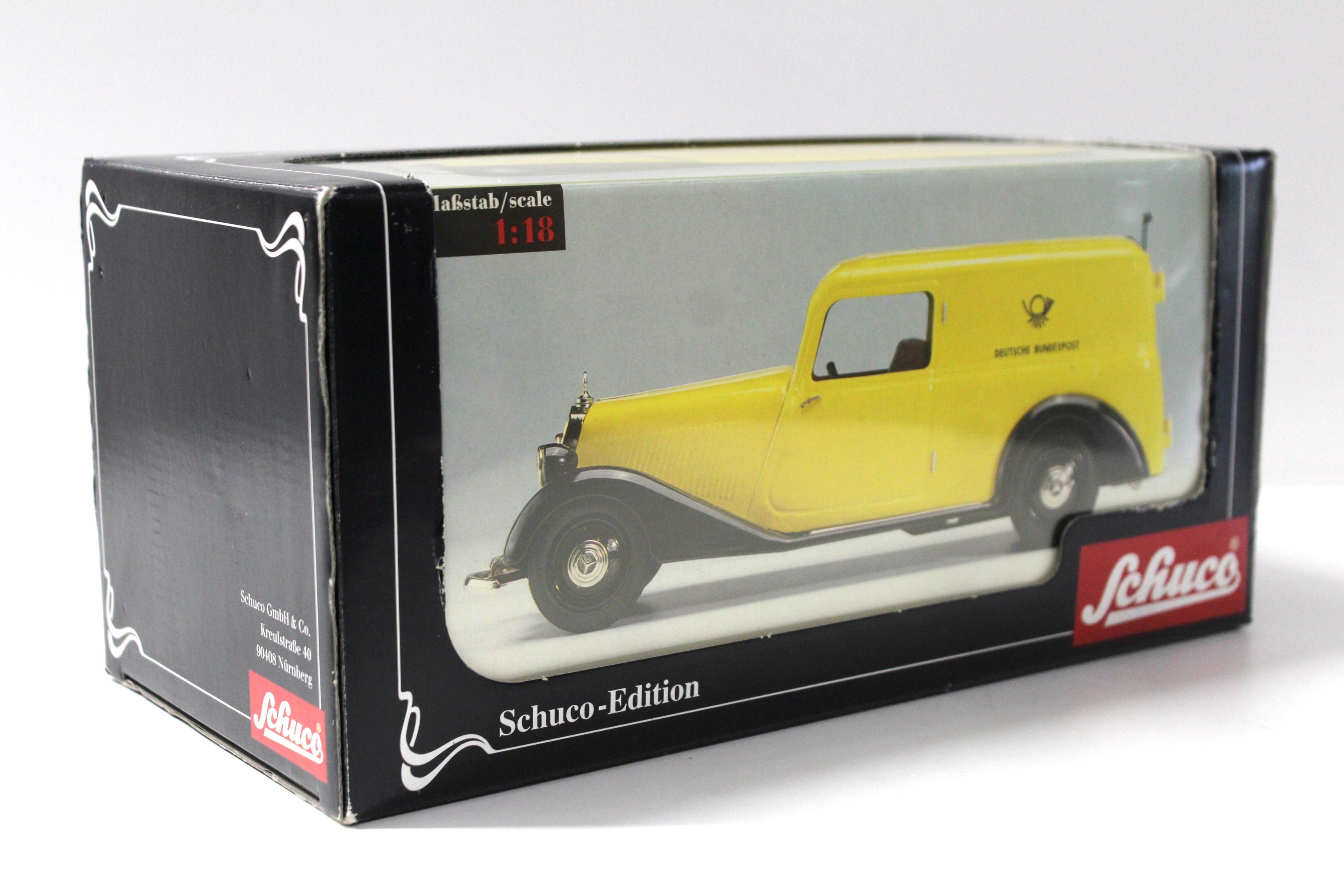 1:18 Schuco Mercedes 170V Kastenwagen Deutsche Bundespost