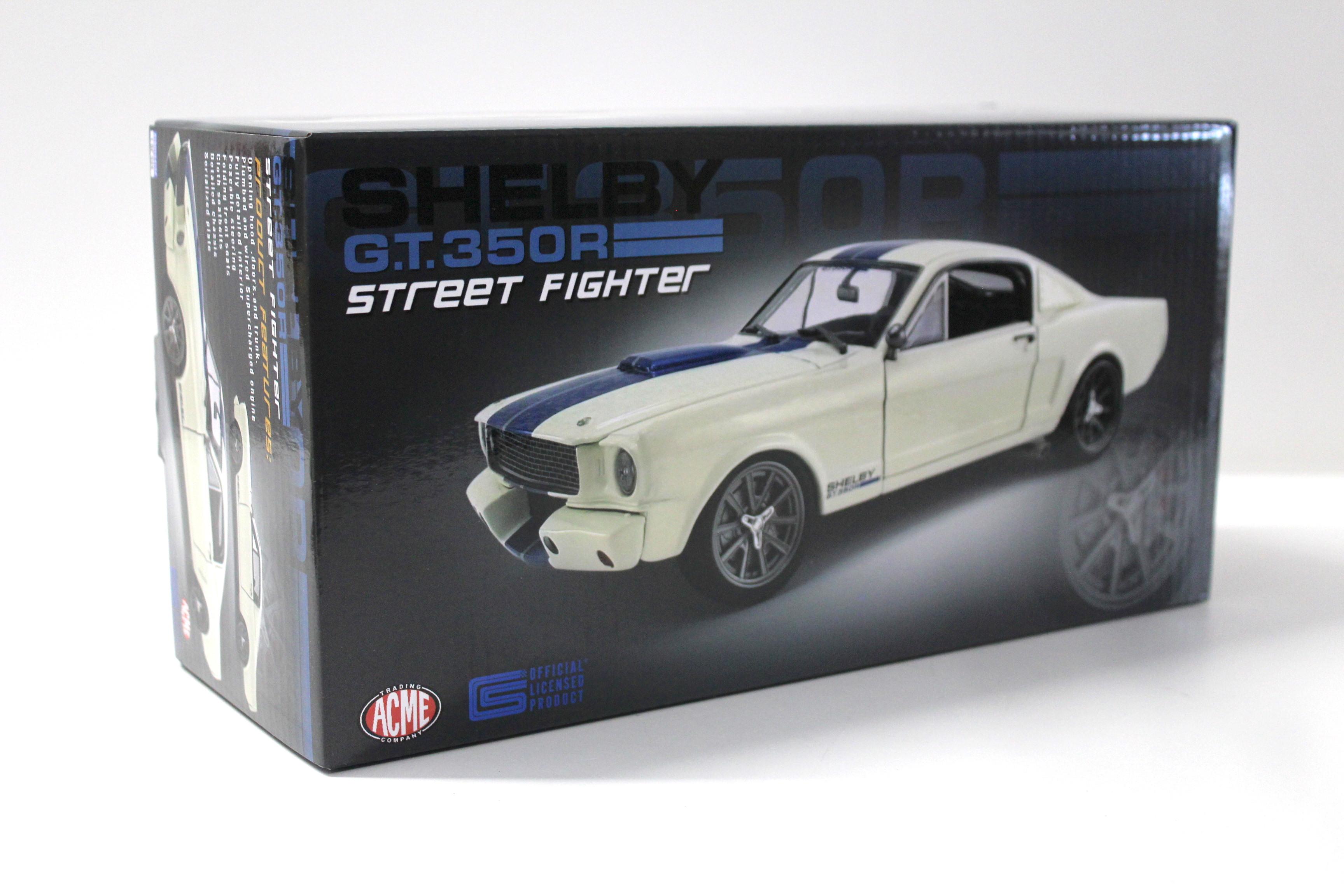Diecast Car w/Display Case - 1965 Shelby GT350R Street Fighter#14 - Le
