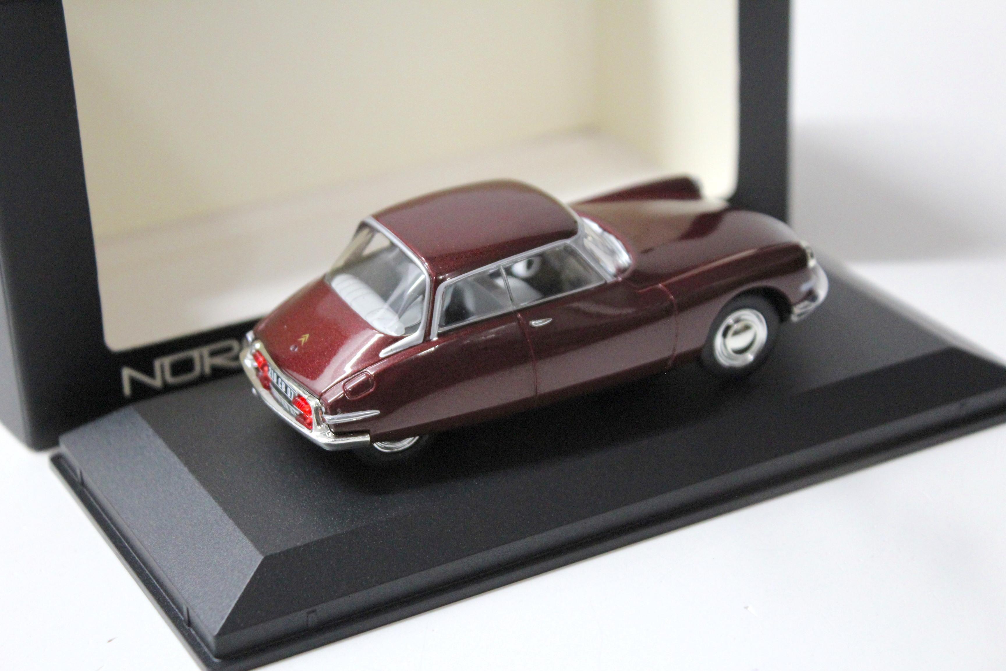 Miniature NOREV 1/43 Citroën DS19 Coupé Ricou 1958 Bordeaux - Réf 157028