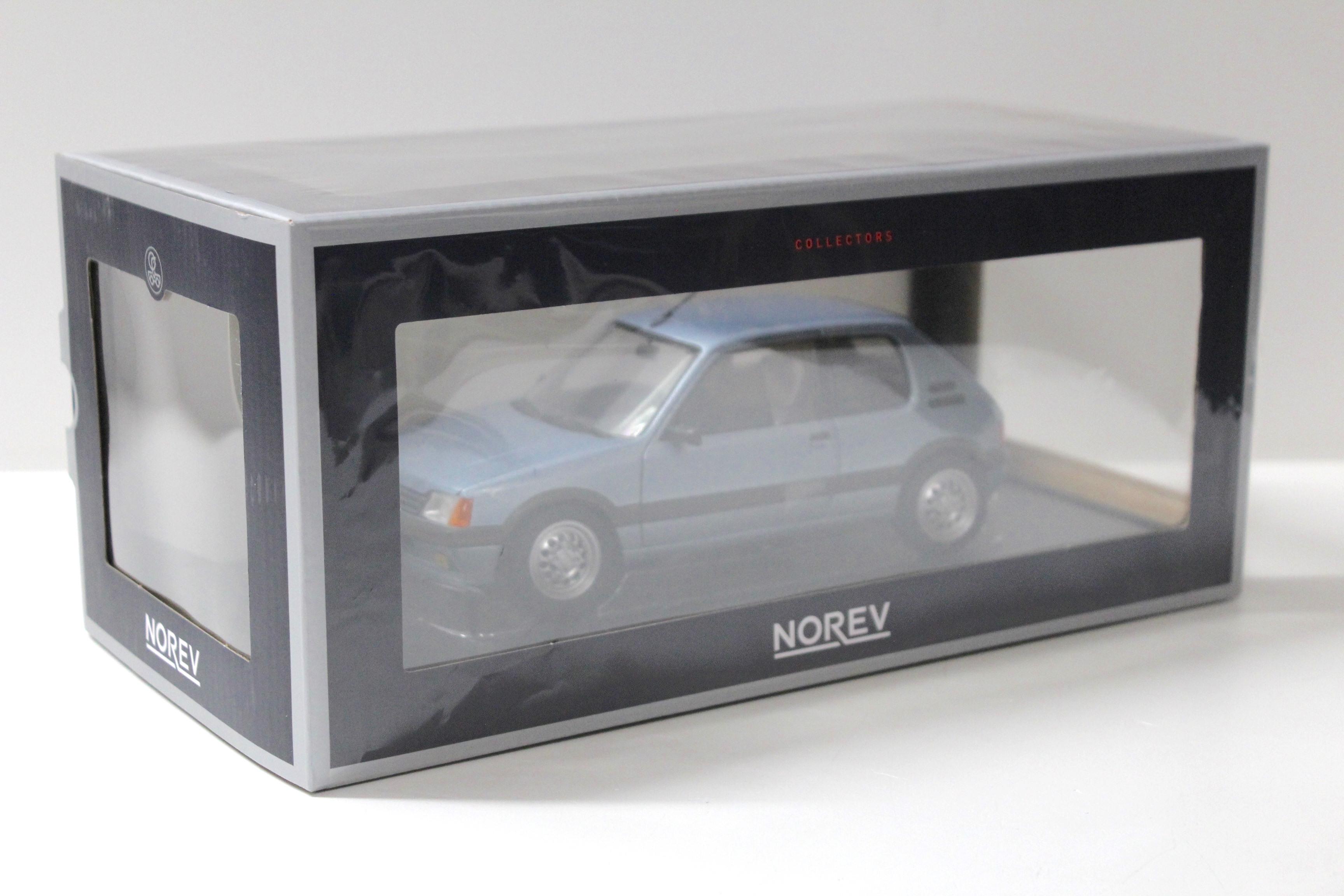 1:18 Norev Peugeot 205 GTI 1.6 Topaz Blue 1988 | eBay