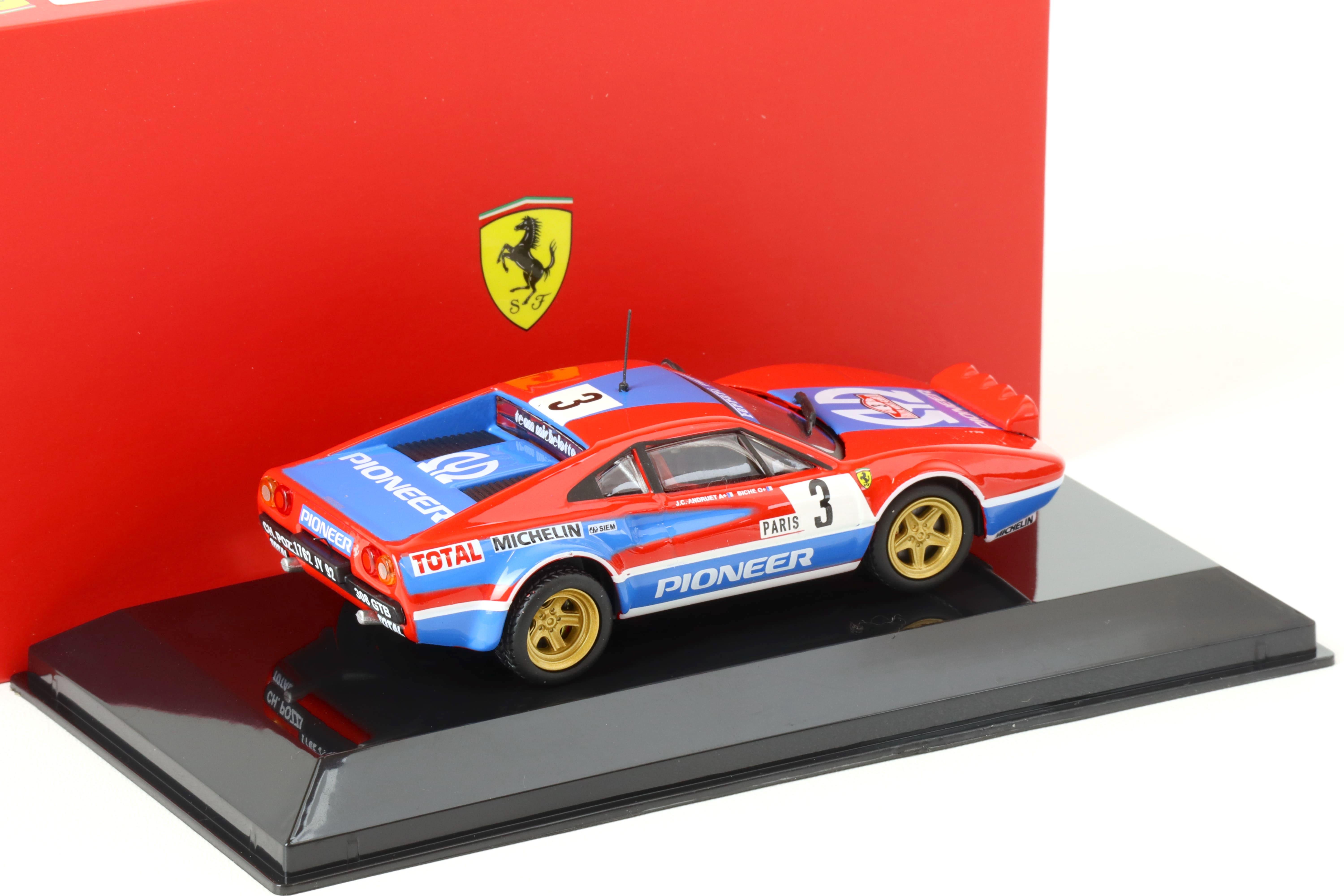 1:43 Bburago Ferrari 308 GTB Rally Monte Carlo 1982 J.C.