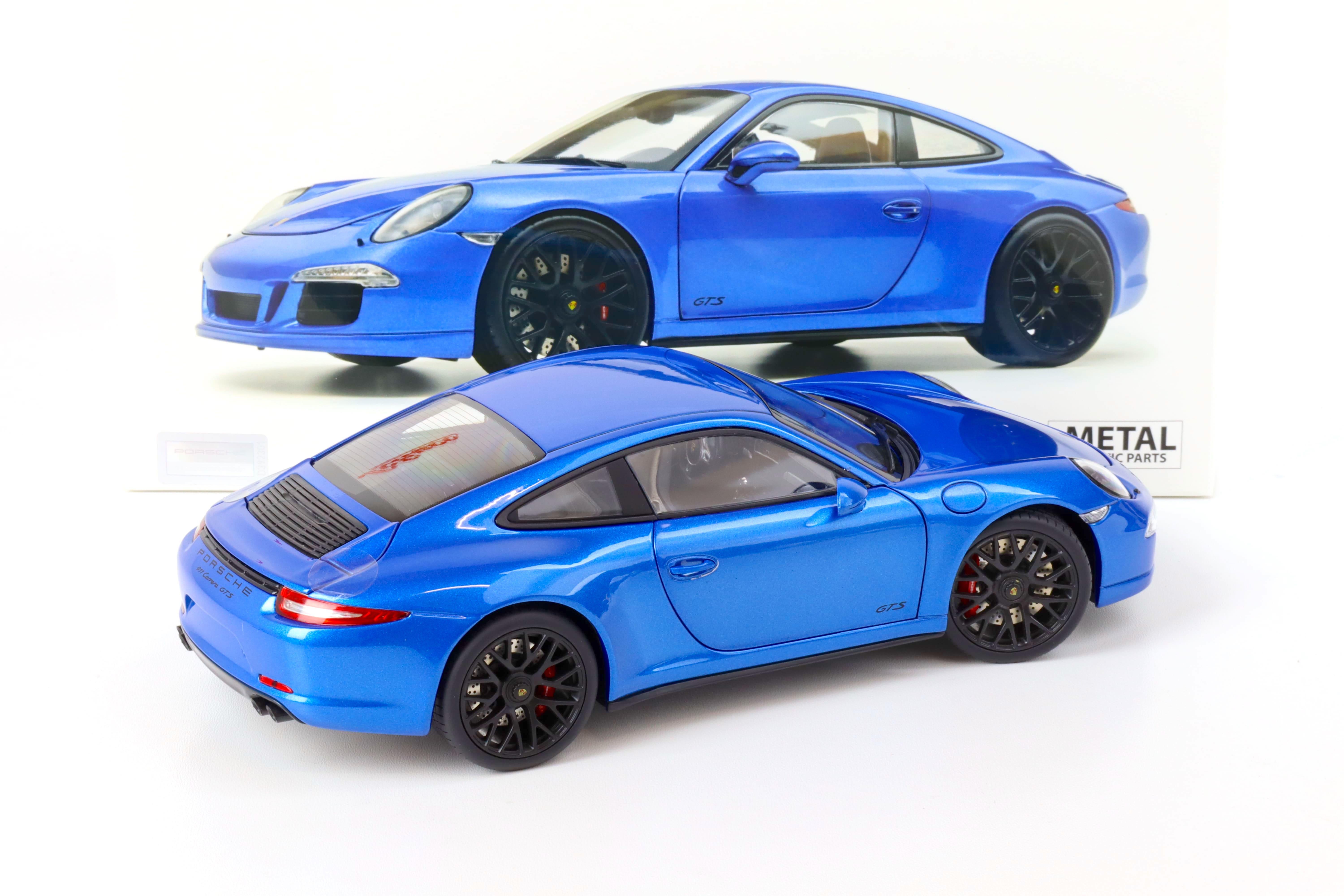 1:18 Schuco Porsche 911 (991) Carrera GTS Coupe Blue Metallic | eBay
