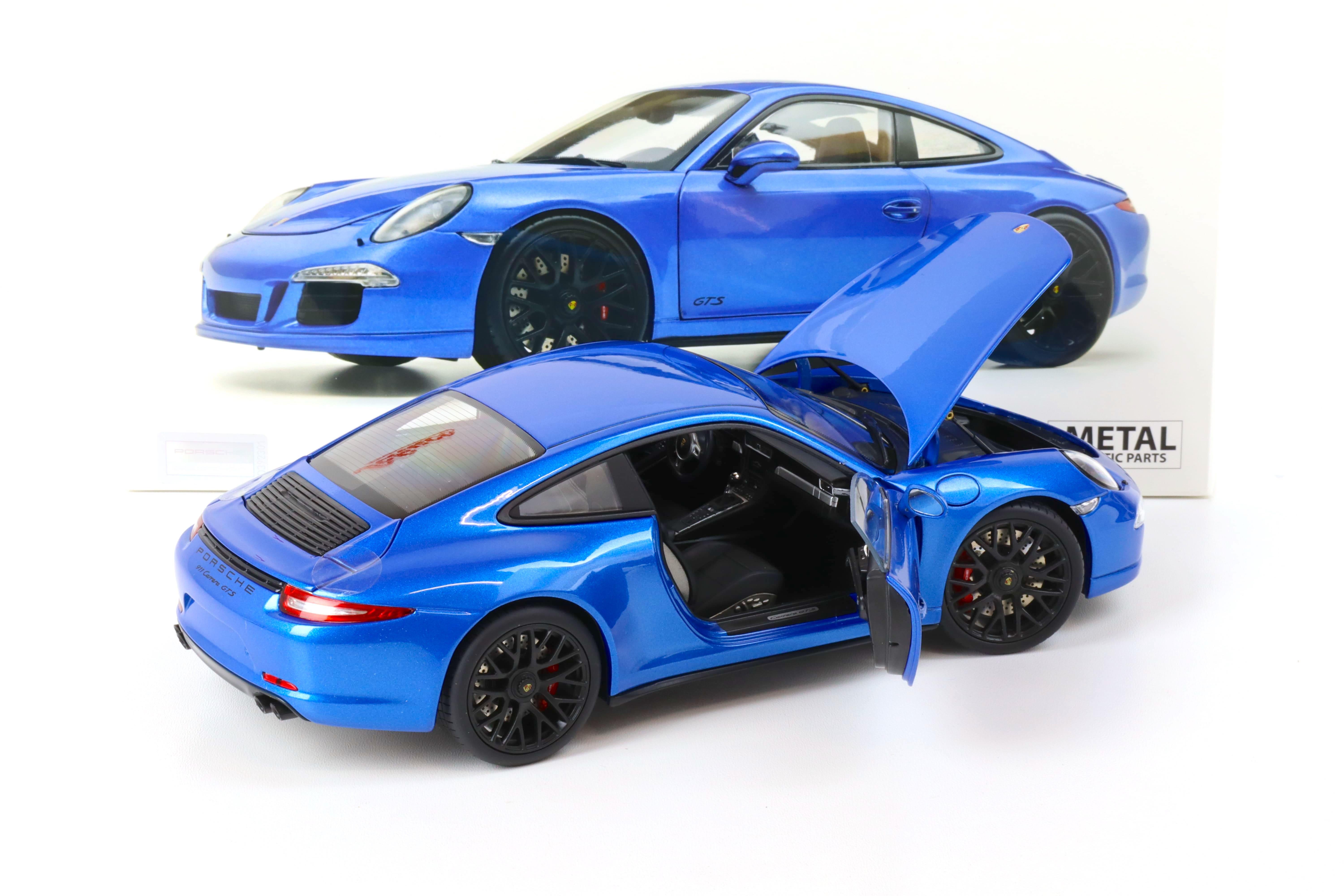 1:18 Schuco Porsche 911 (991) Carrera GTS Coupe Blue Metallic | eBay