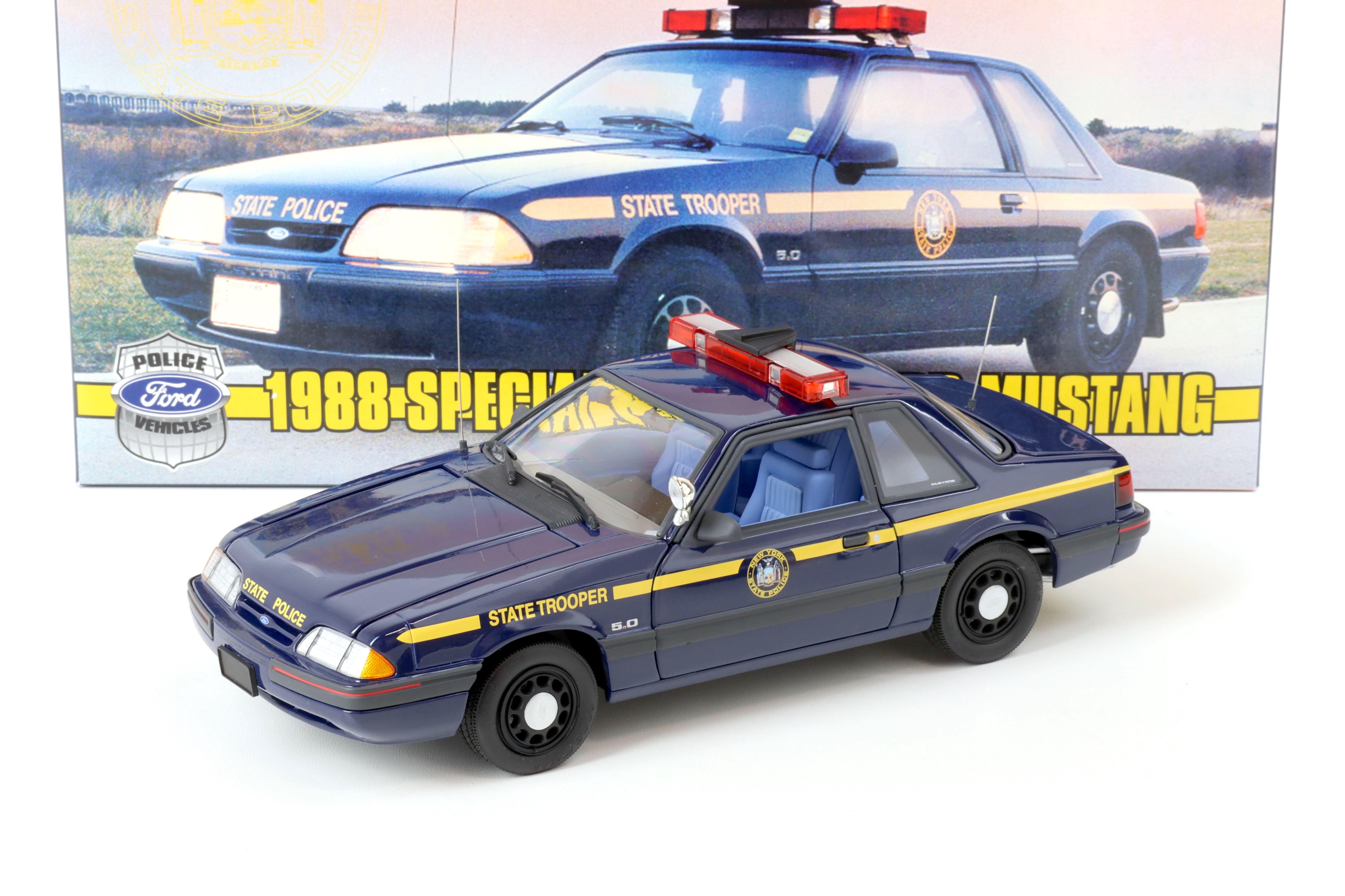 1:18 GMP 1990 Fox Body Ford Mustang 5.0 - Black with Custom