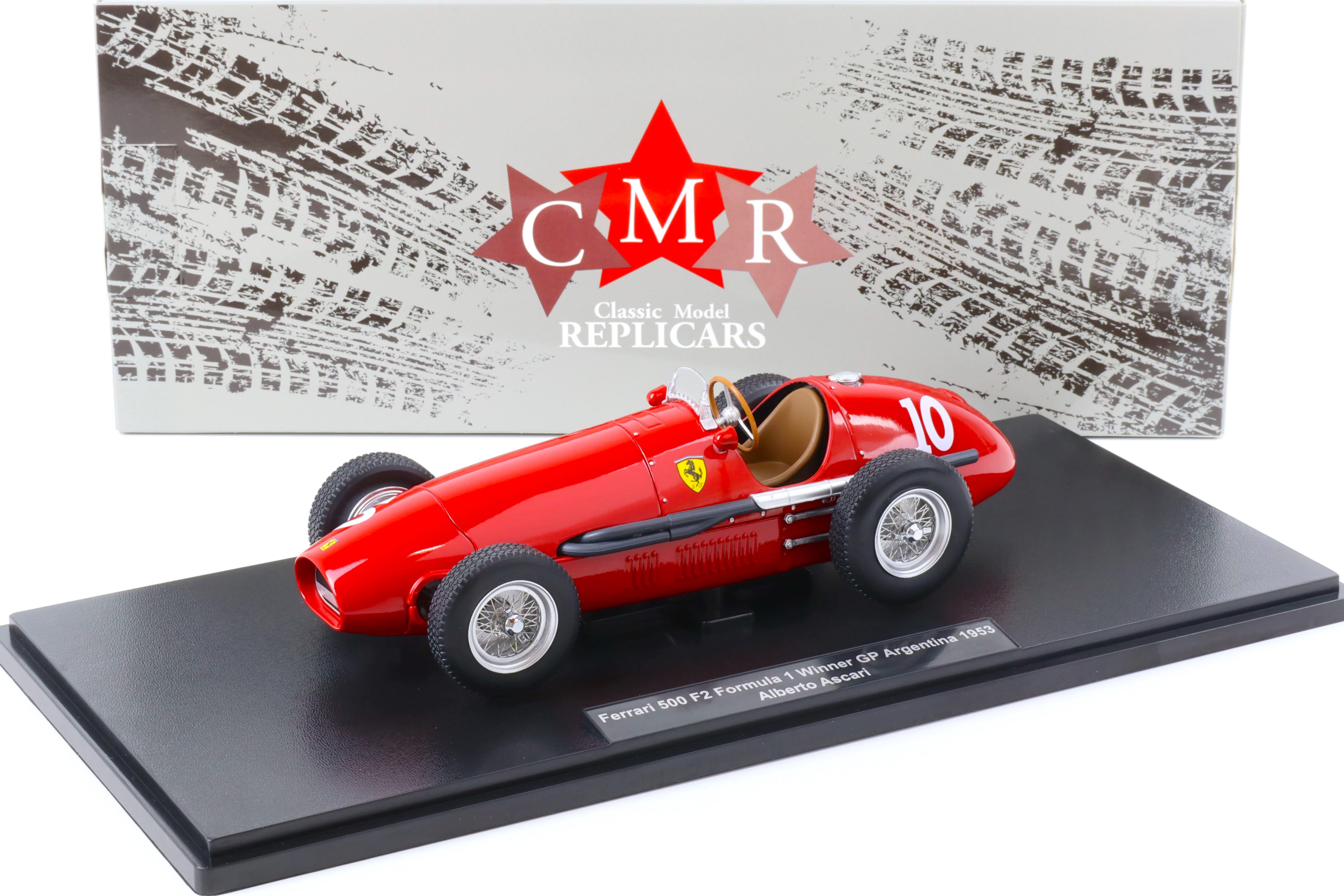 GP Replicas 1/18 Ferrari 500 F2 #10 Ascari Winner GP Argentine 1953 - Neuve