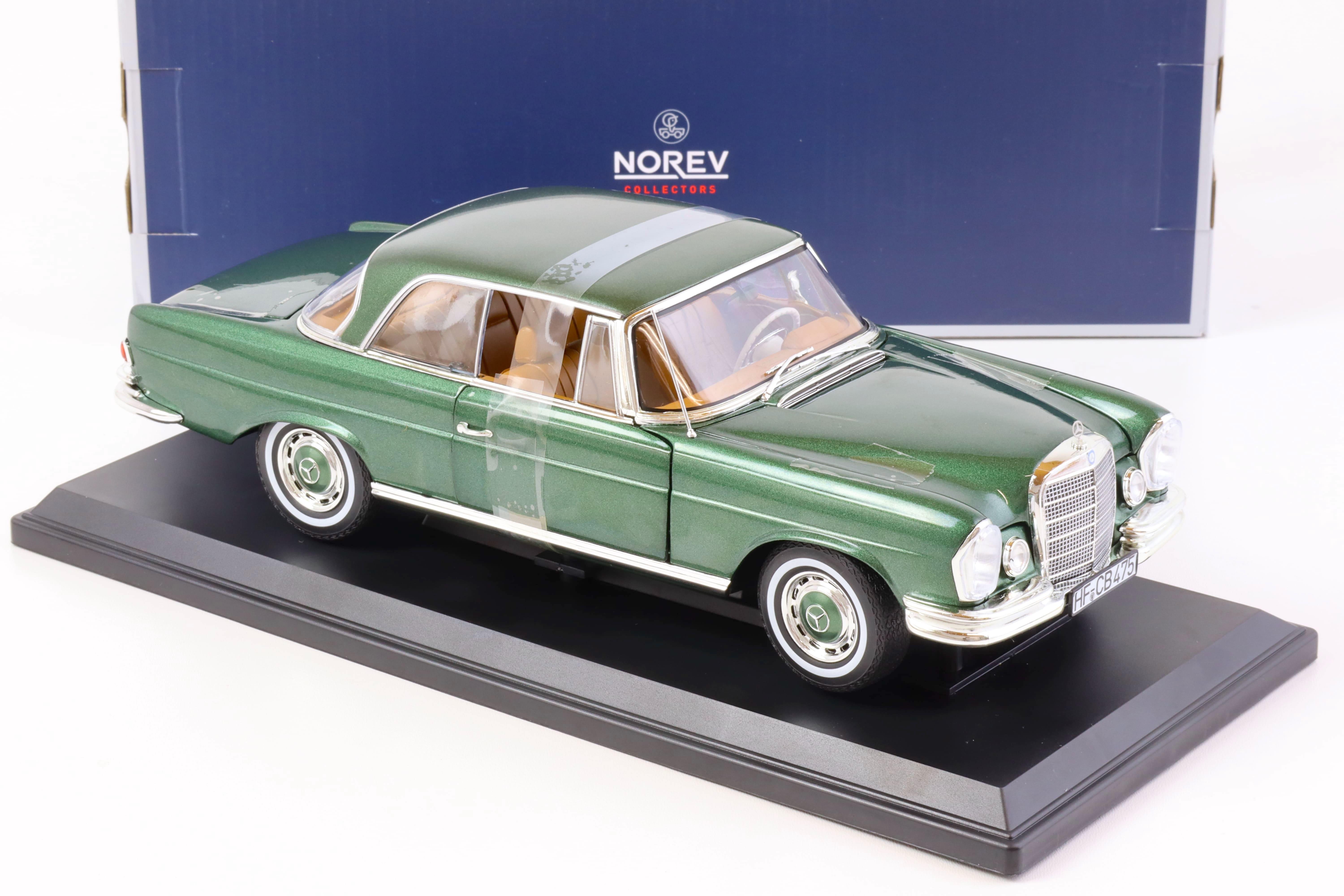 1:18 Norev Mercedes 250 SE Coupe W111 green metallic 1969