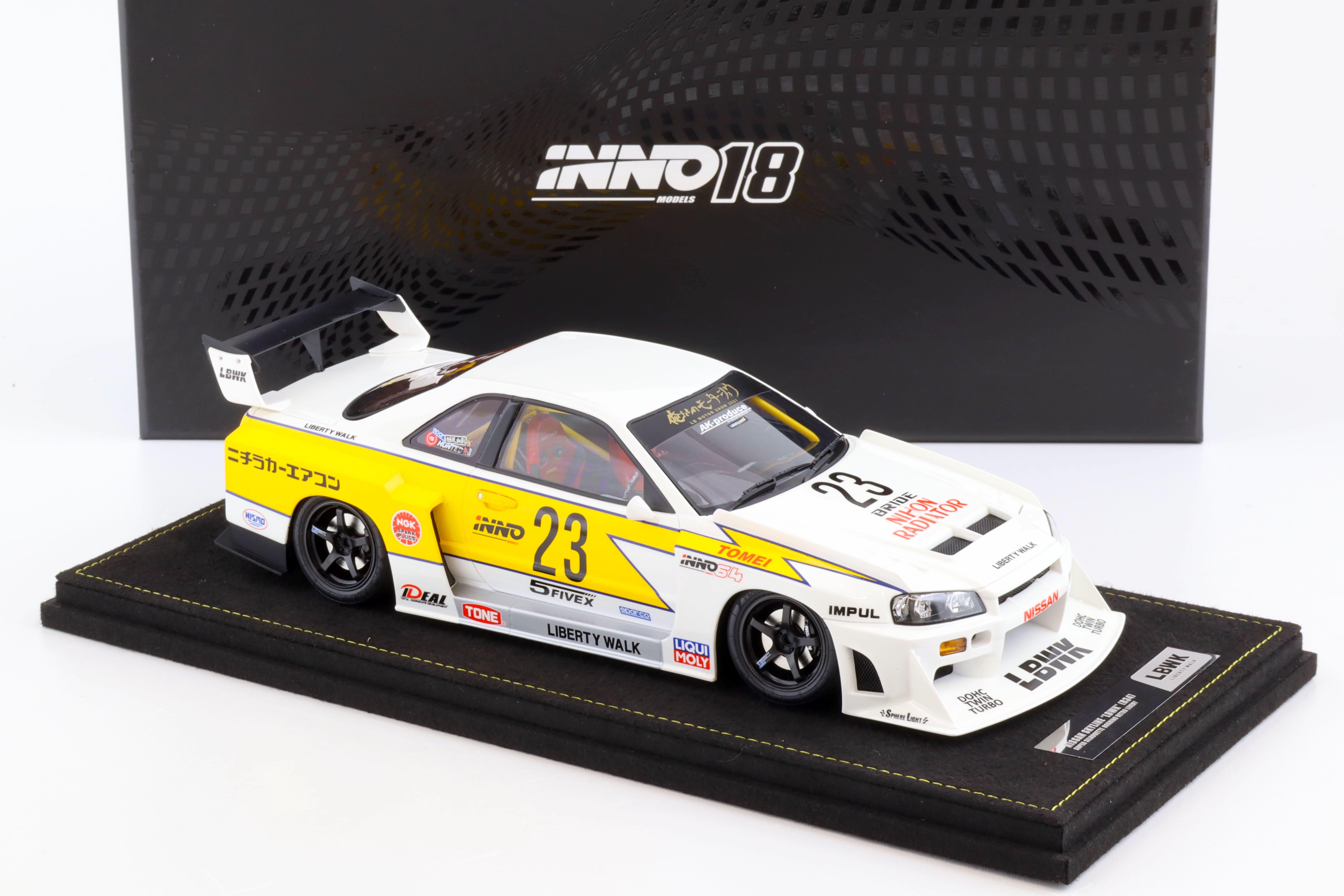 1:18 INNO Models Nissan Skyline GT-R (R34) LBWK Super