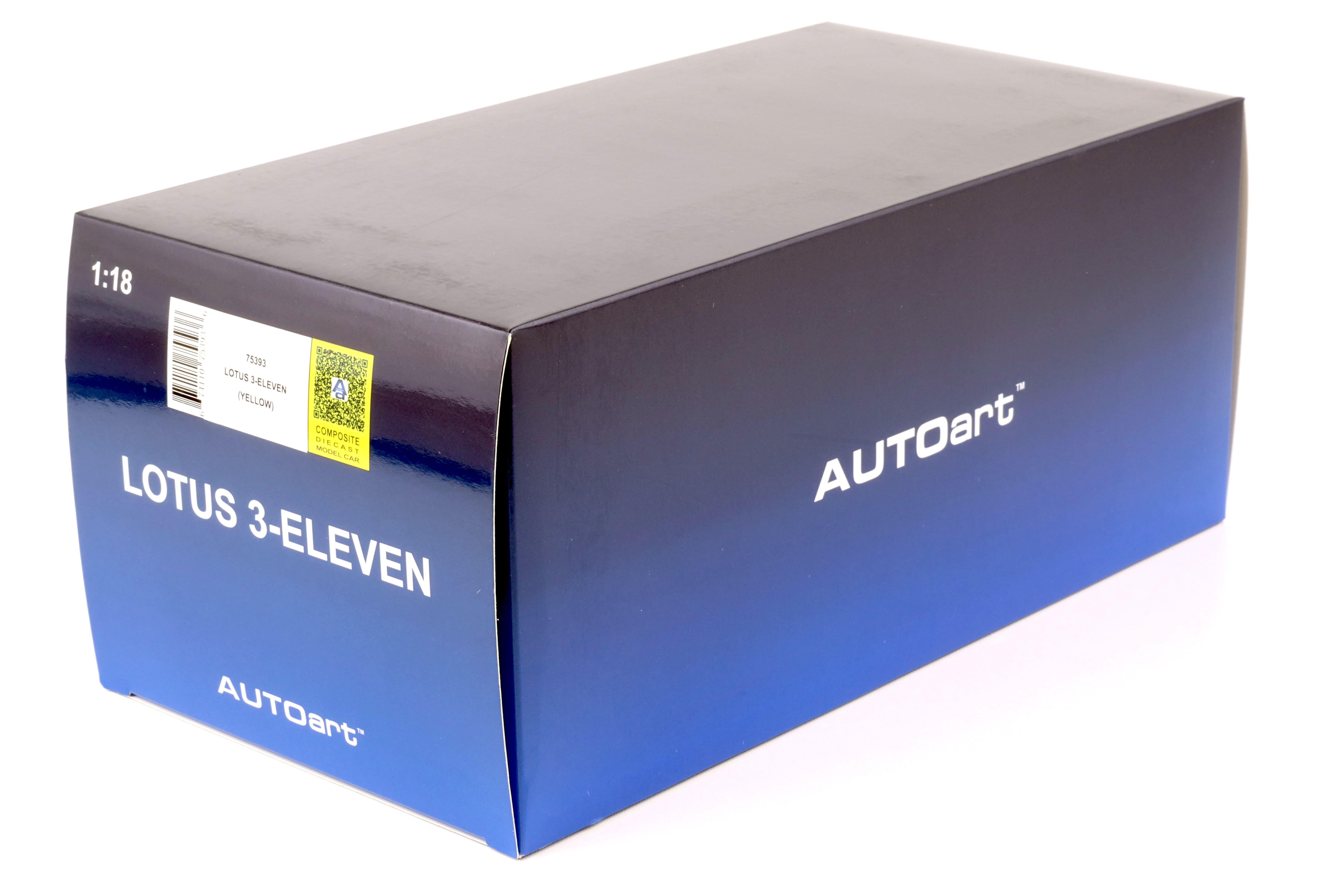 1/18 AUTOart Lotus 3-Eleven (Green with Yellow Accents) Car