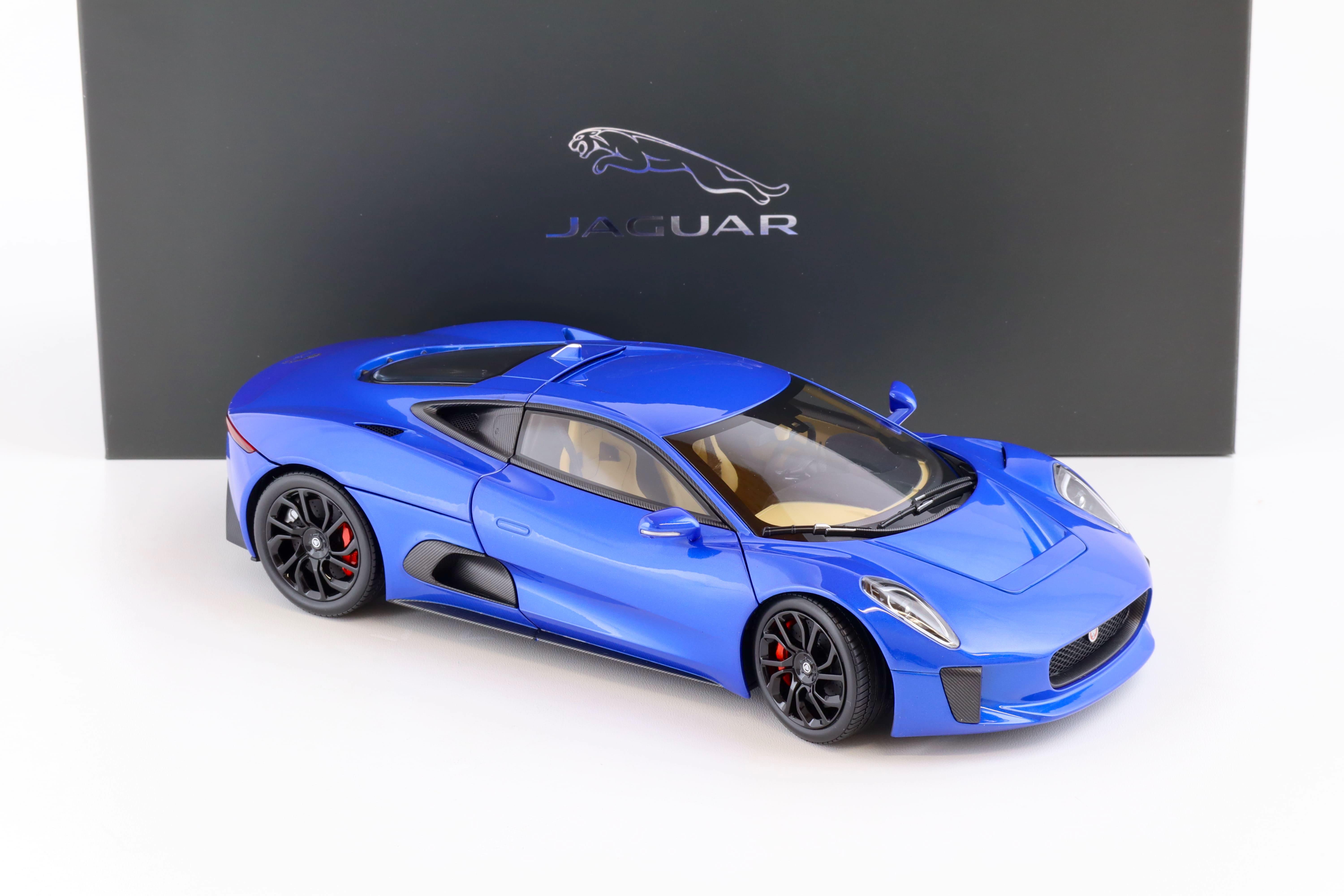 Almost Real Jaguar C-X75 Satin Black 1/18 Diecast Car