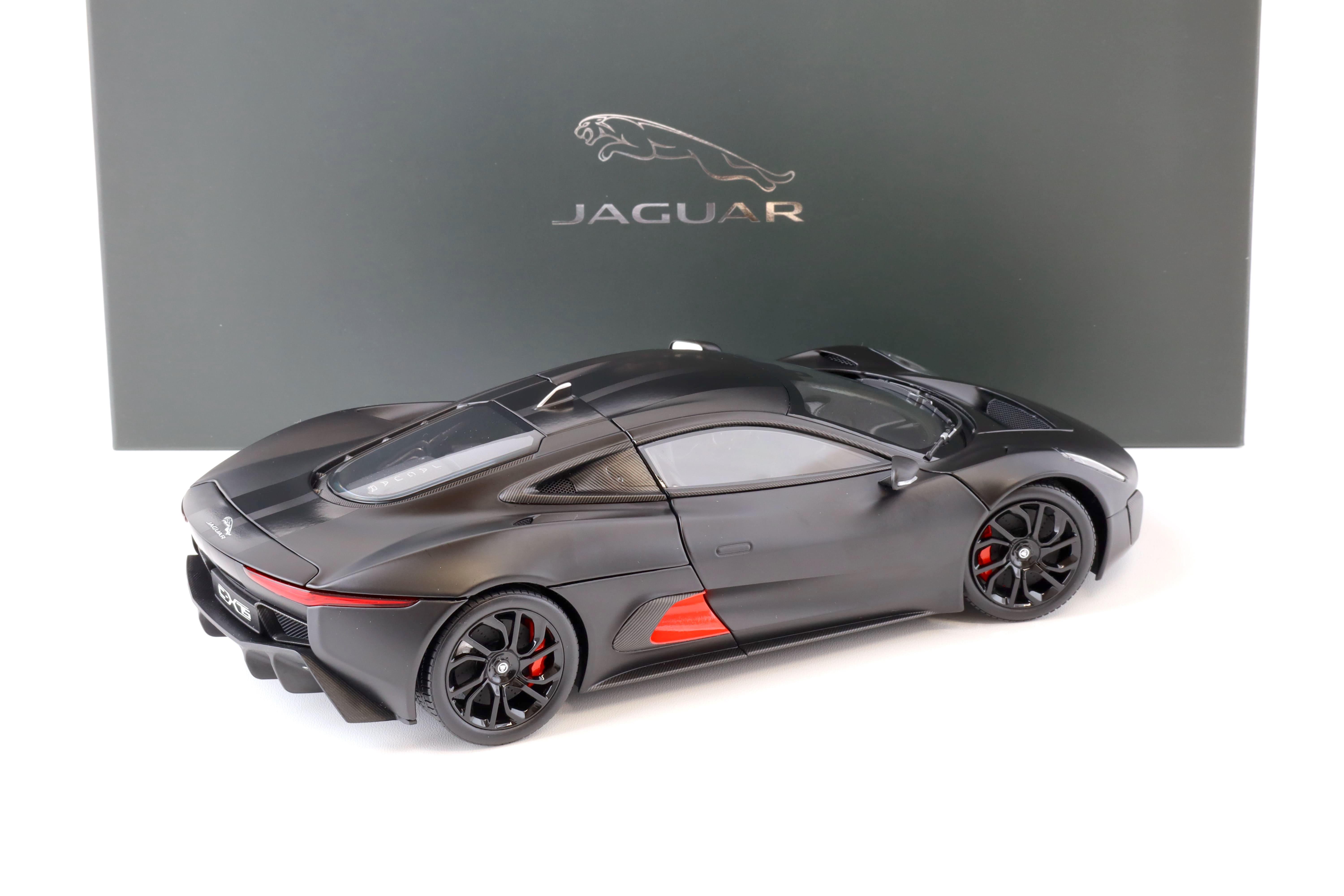 1:18 Almost Real Jaguar C-X75 satin black matt with gloss