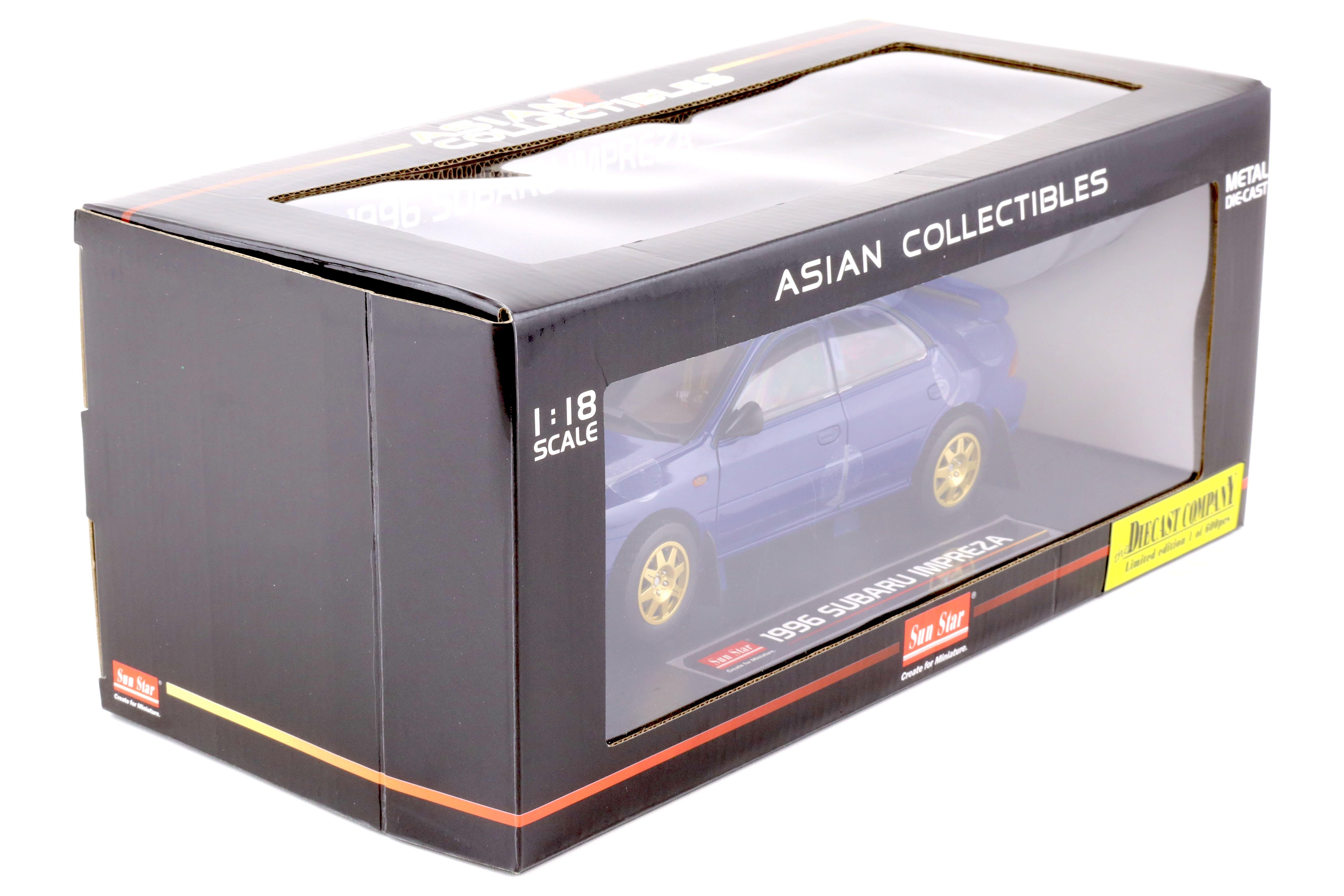 1:18 Sun Star 1996 Subaru Impreza STI WRX Street Car blue | eBay