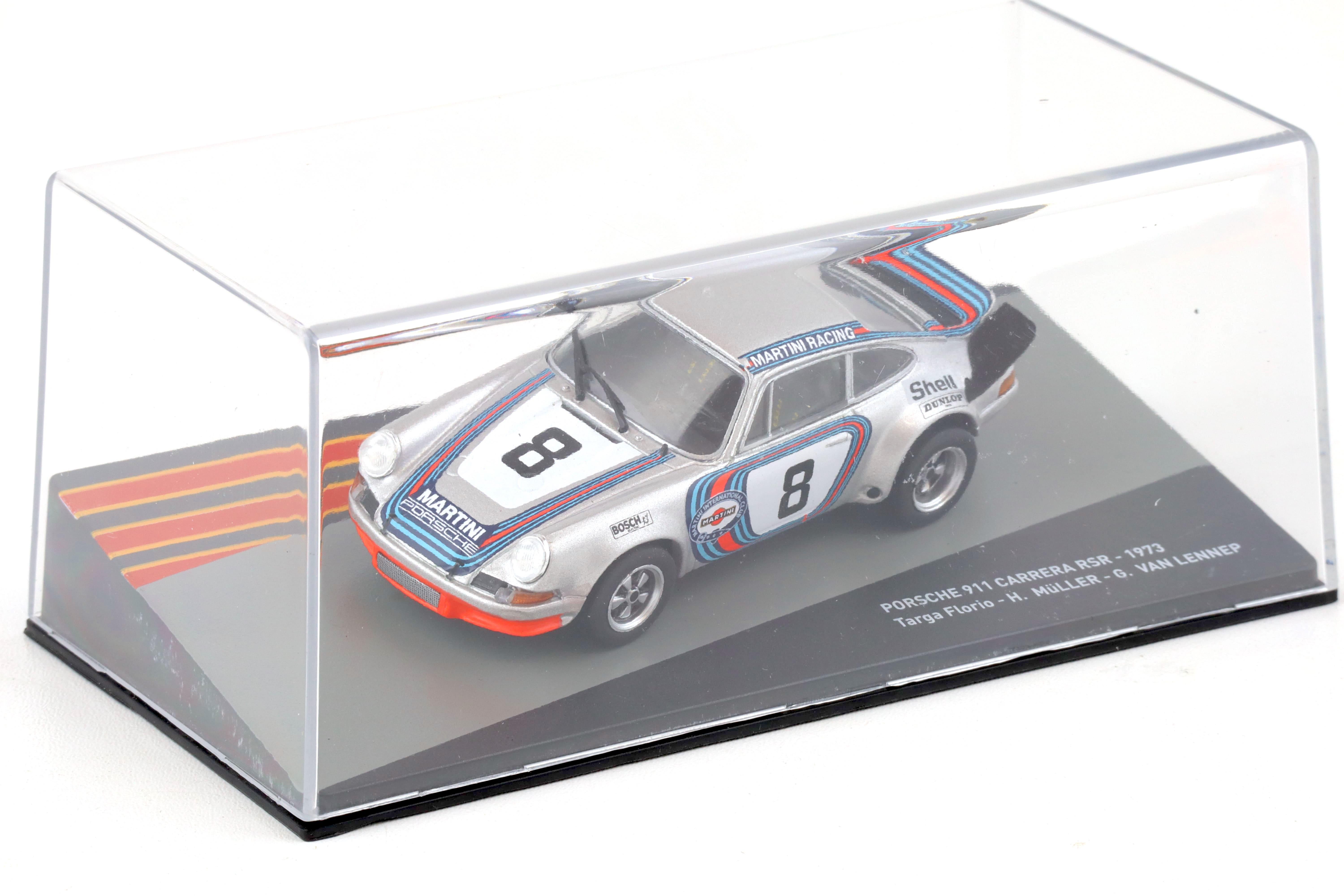 1:43 Altaya Porsche 911 Carrera RSR Targa Florio 1973 MARTINI #8