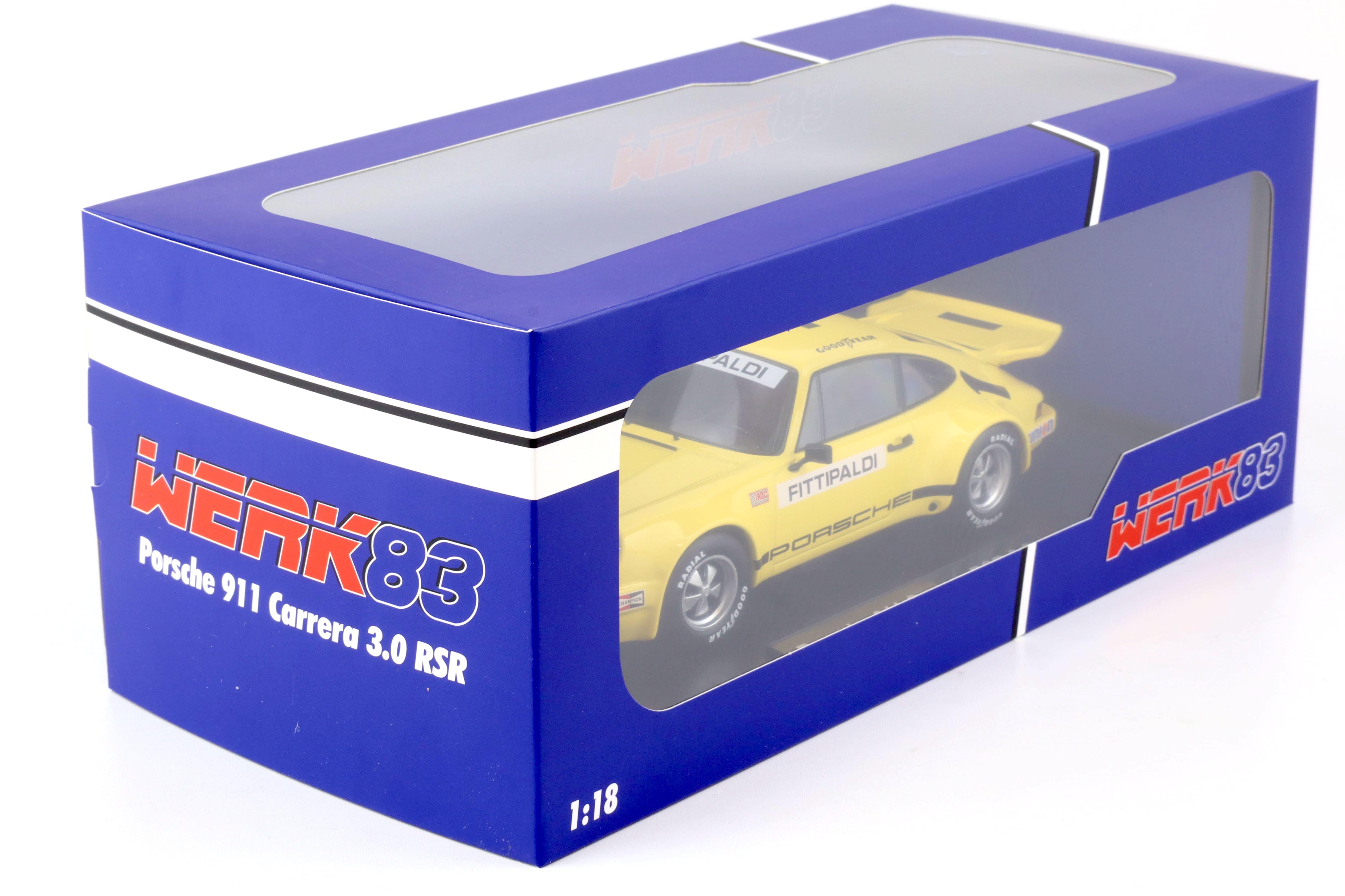 Modèle Réduit 1:18 Porsche 911 Carrera RSR #1 IROC Riverside 1973 - WERK83