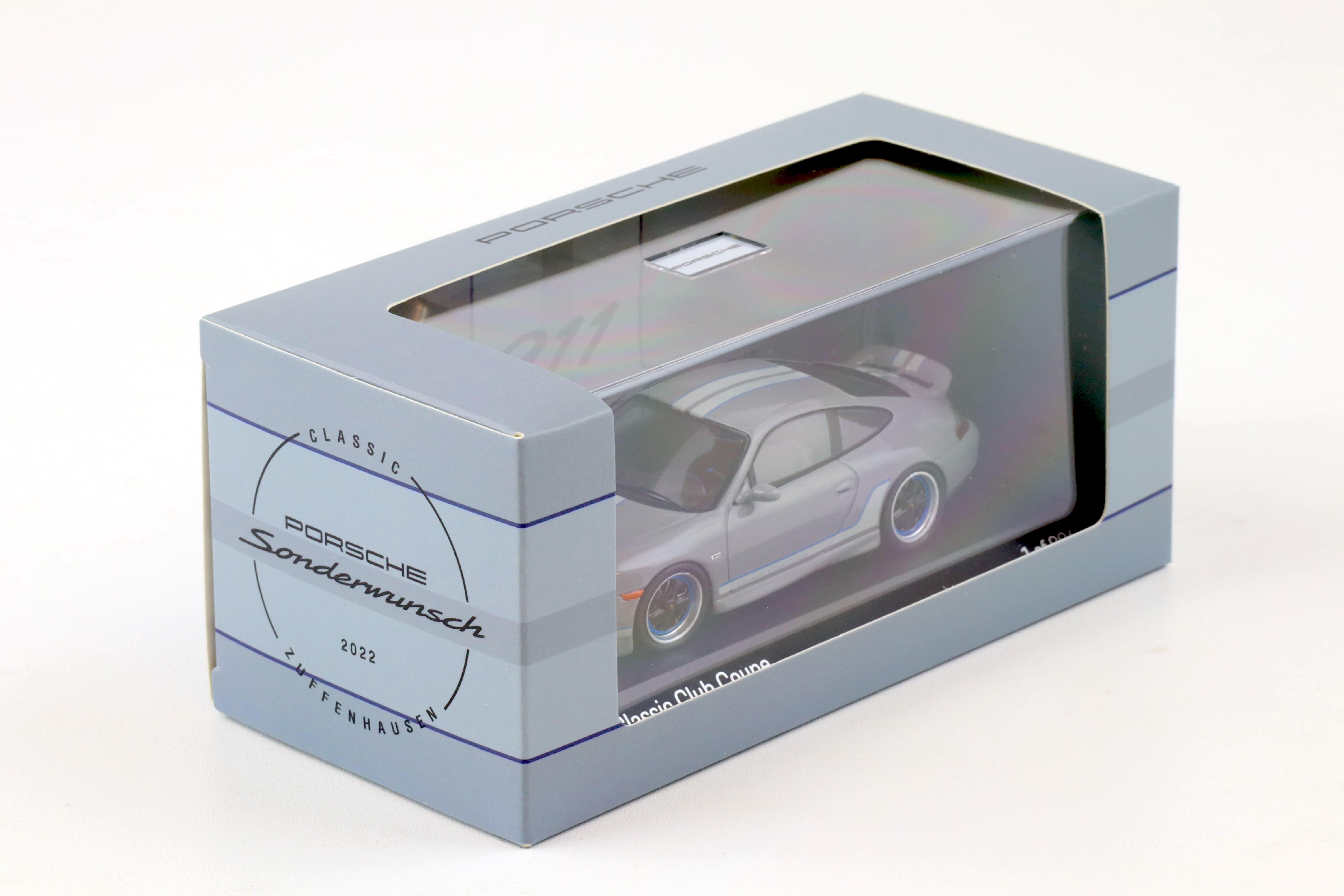 1:43 Spark Porsche 911 (996) Classic Club Coupe Sonderwunsch Grey