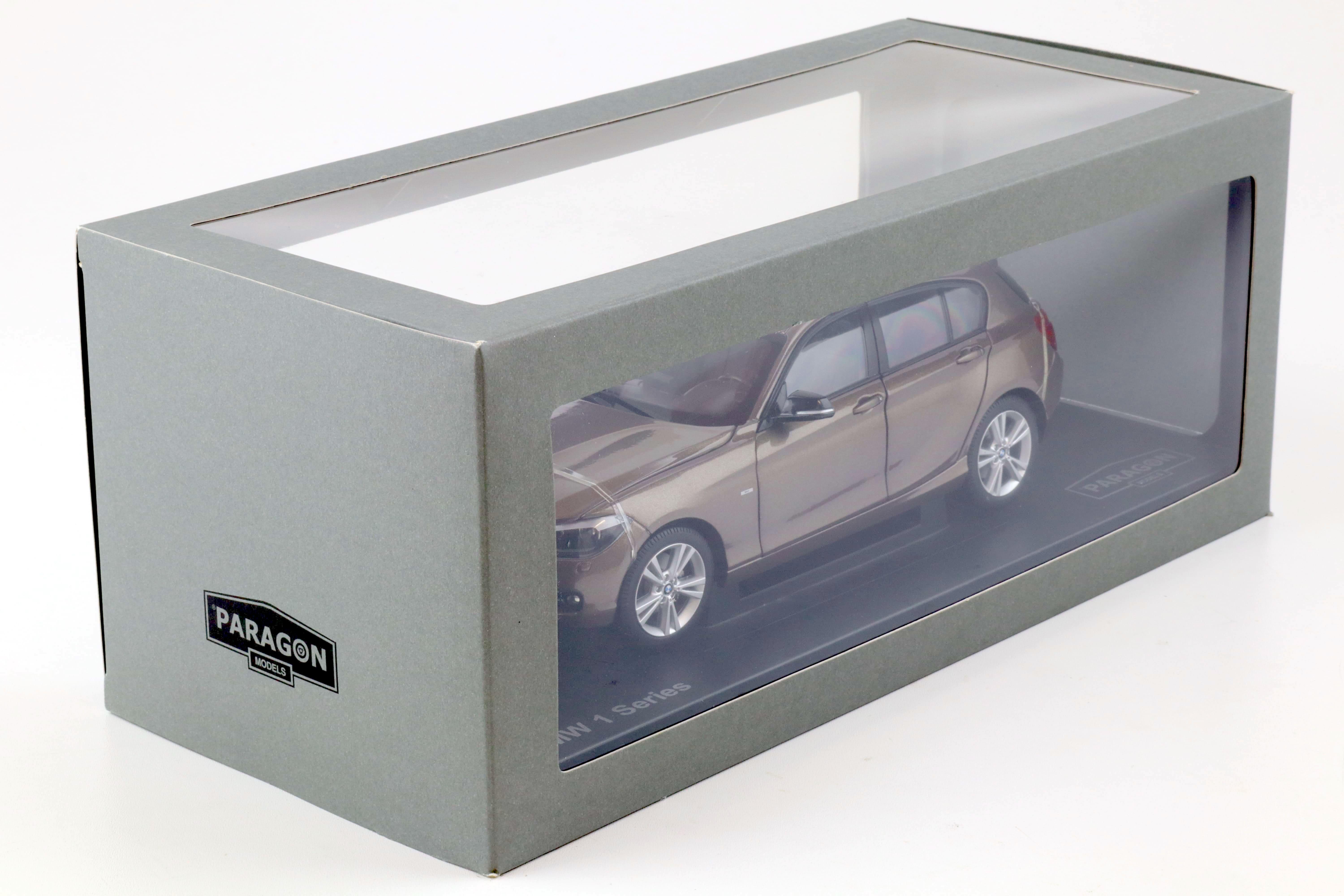 Voiture miniature BMW série 1 2010 sparkling bronze Paragon 1/18 – Motors  Miniatures