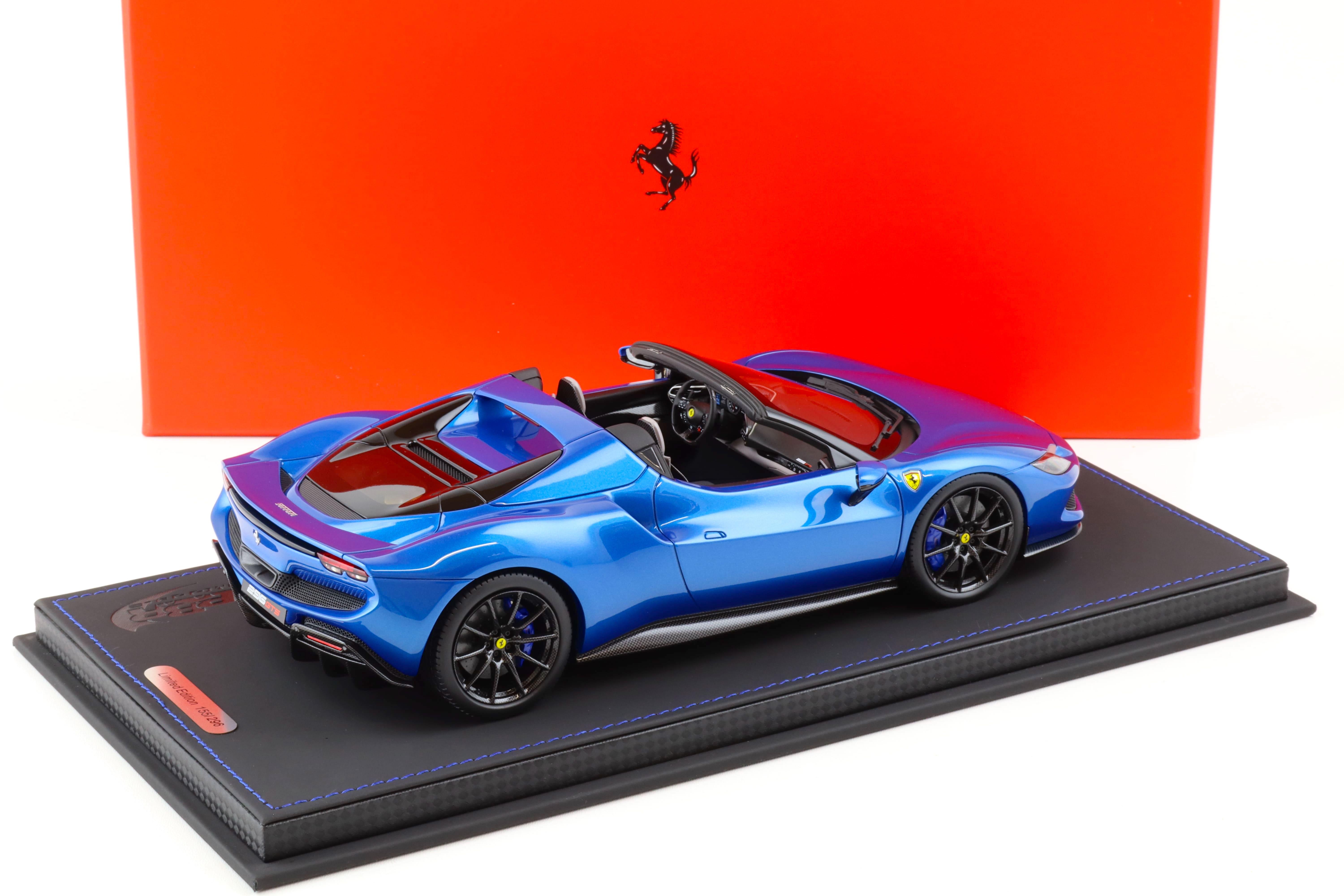 BBR-Models 1/18 Ferrari 296 GTS Spider 2022 Rosso Corsa 322 - Rouge P18215D1-Vet