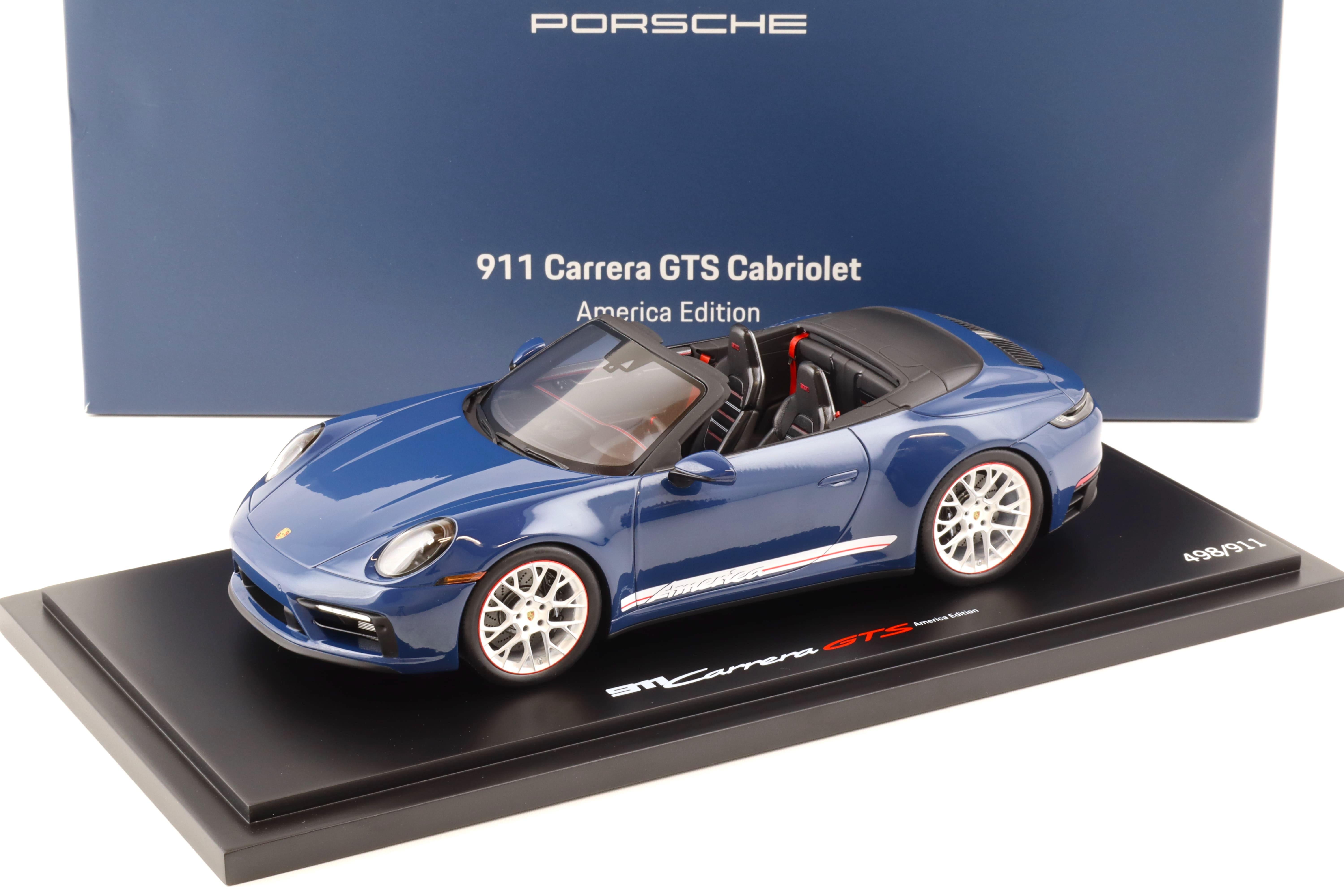 【SPARK】Porsche911 Carrera GTS Cabriolet 1:18 Spark Porsche 911 (992) Carrera GTS Cabriolet America Edition