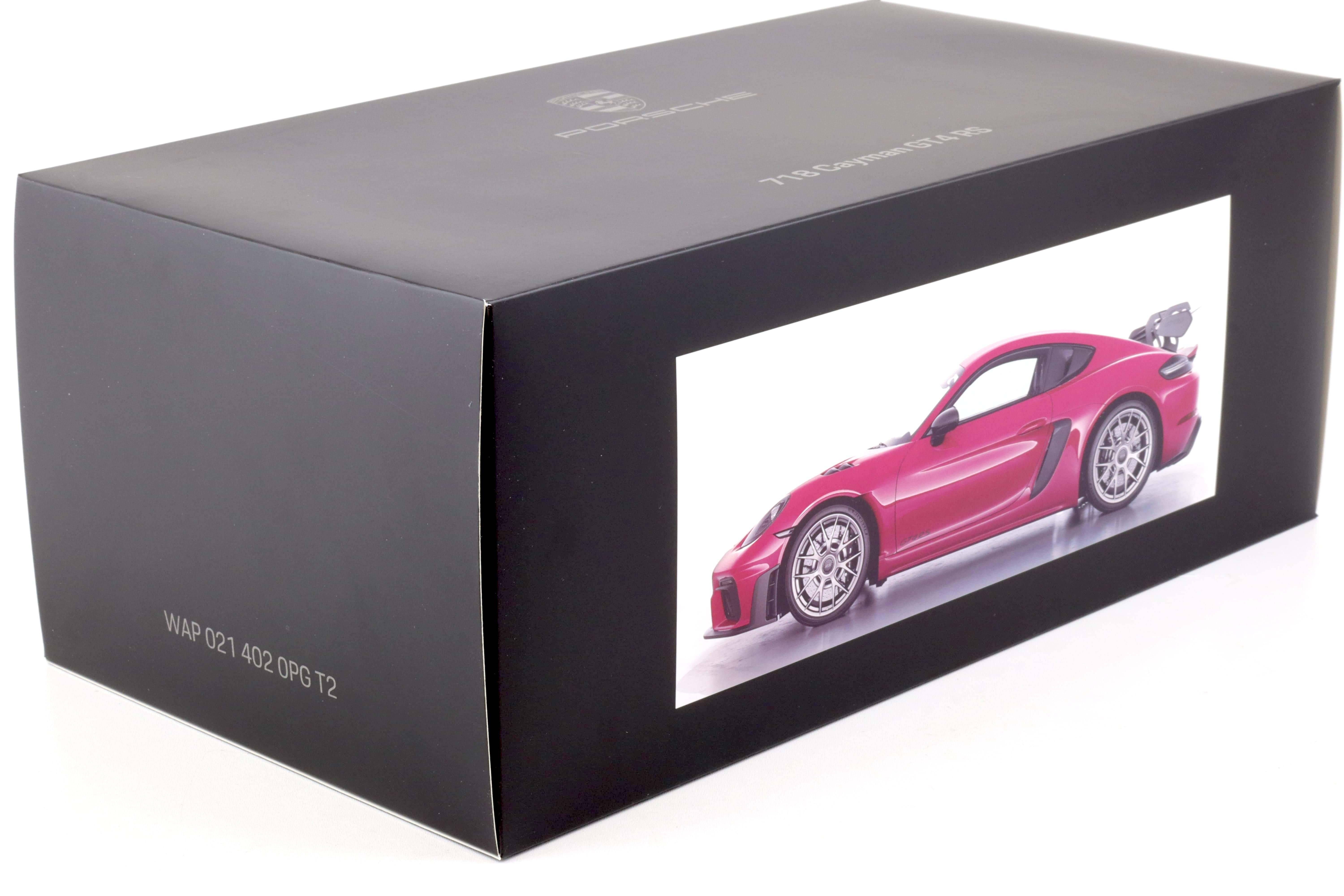 1:18 Spark Porsche 718 Cayman GT4 RS (982) Ruby Star red
