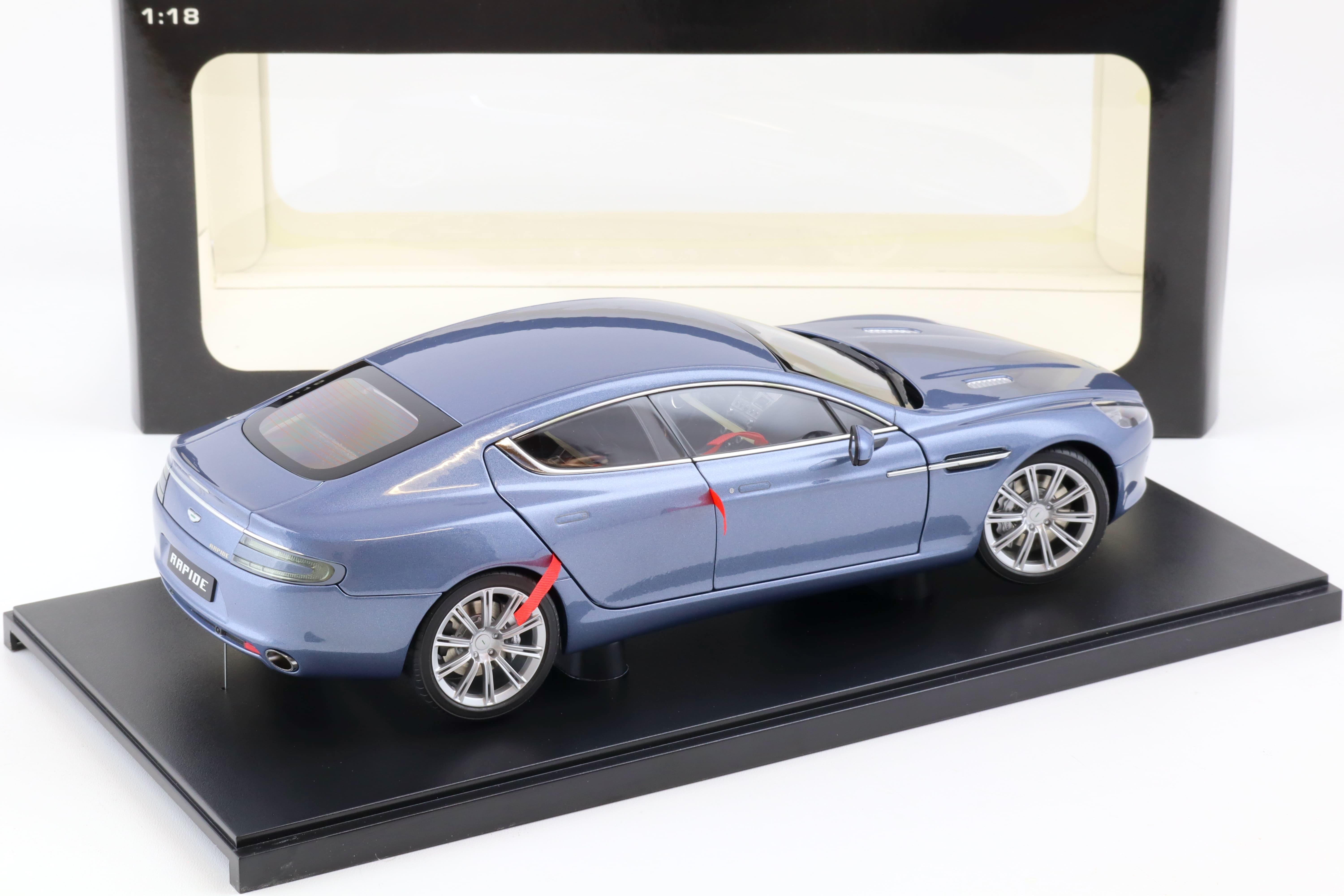 Aston Martin Rapide ラピード　AUTOart 1:18 AUTOart 1/18 Aston Martin Rapide Blue – DiecastTalk
