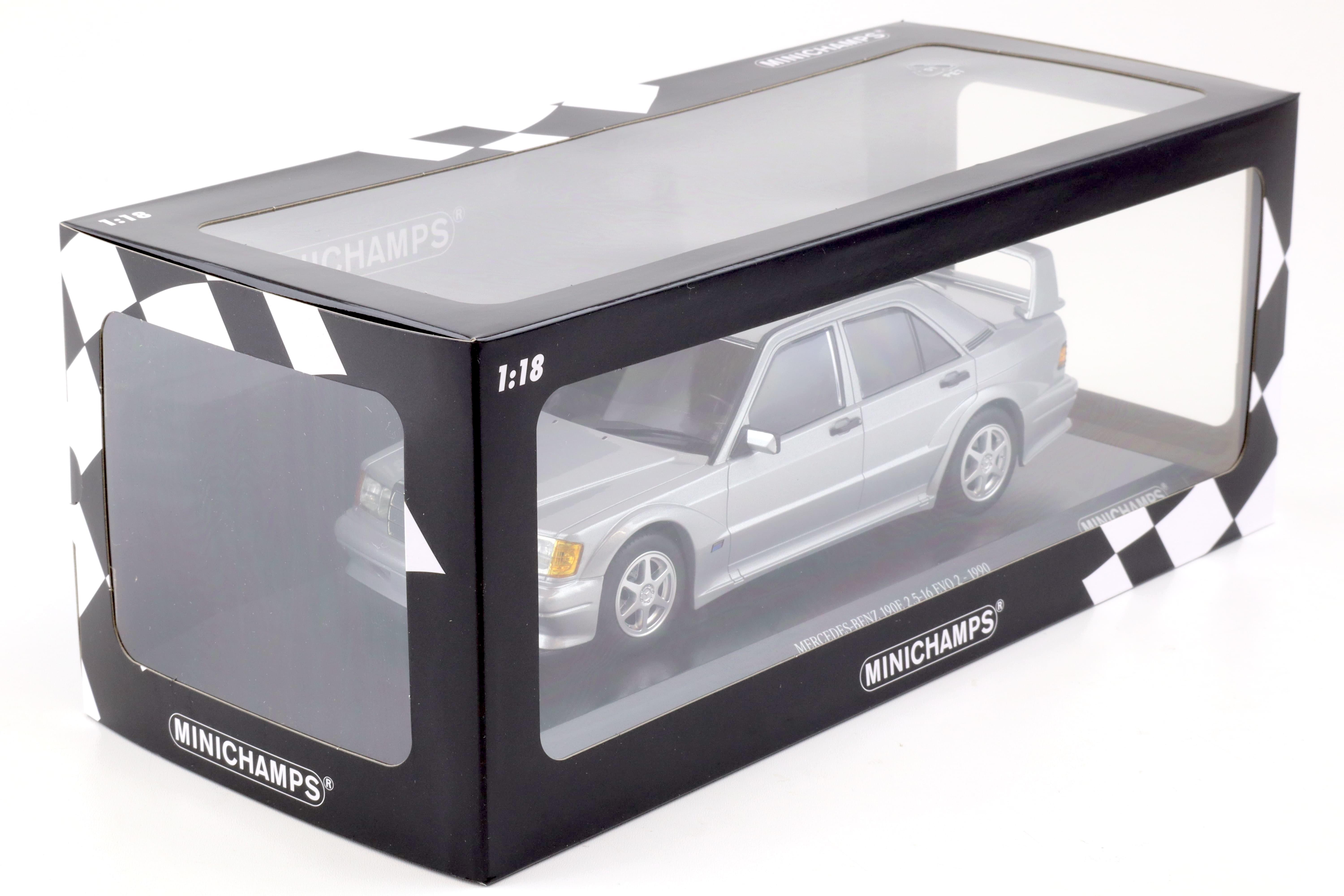 MINICHAMPS メルセデスベンツ190E 2.5-16 EVO2-1990 Mercedes-Benz 190E 2.5 16 EVO2 Homologation in Black 1:43