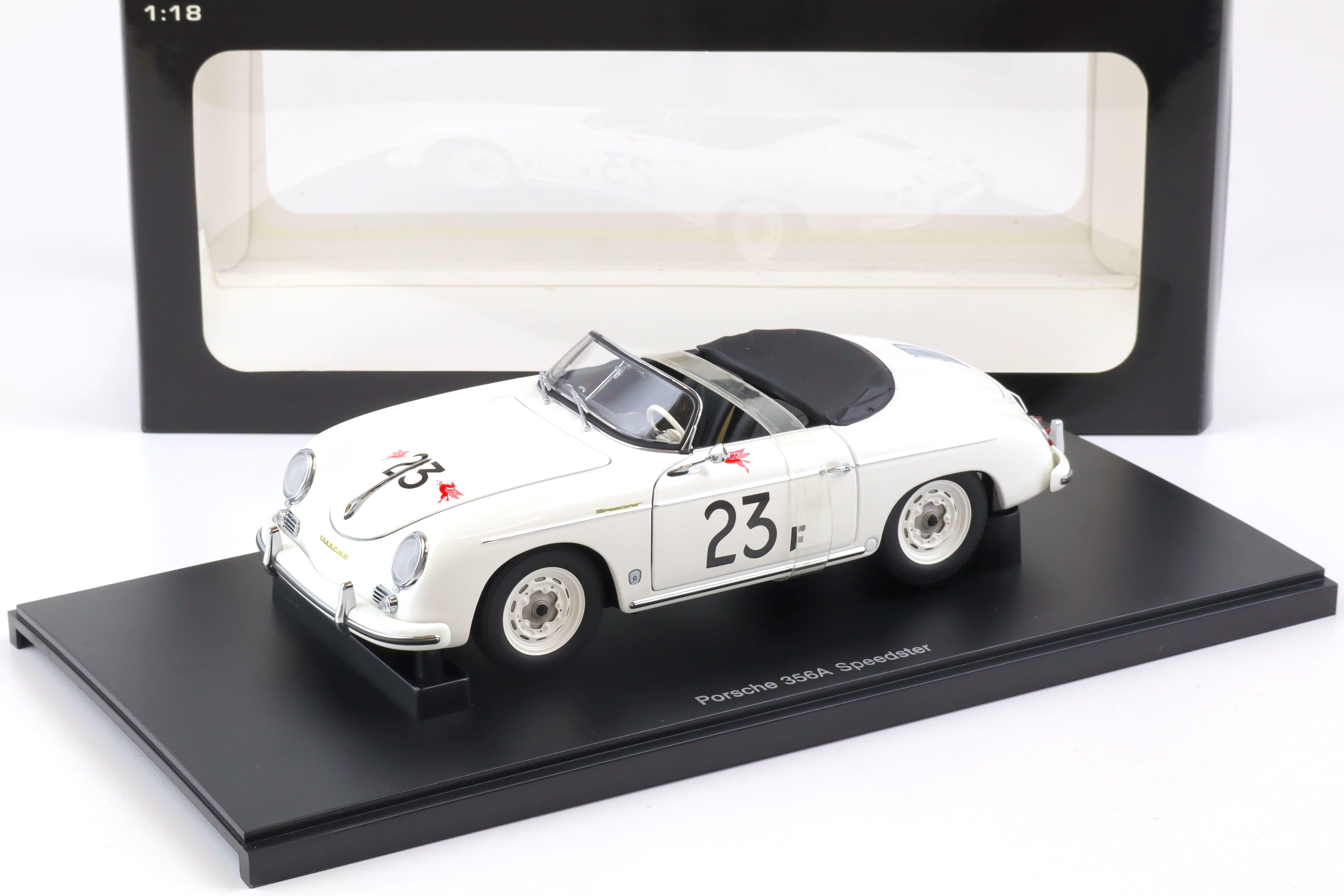 ミニカー Porsche 356 1/18 Autoart 1:18 AUTOart Porsche 356A Speedster white #23F James Dean | eBay