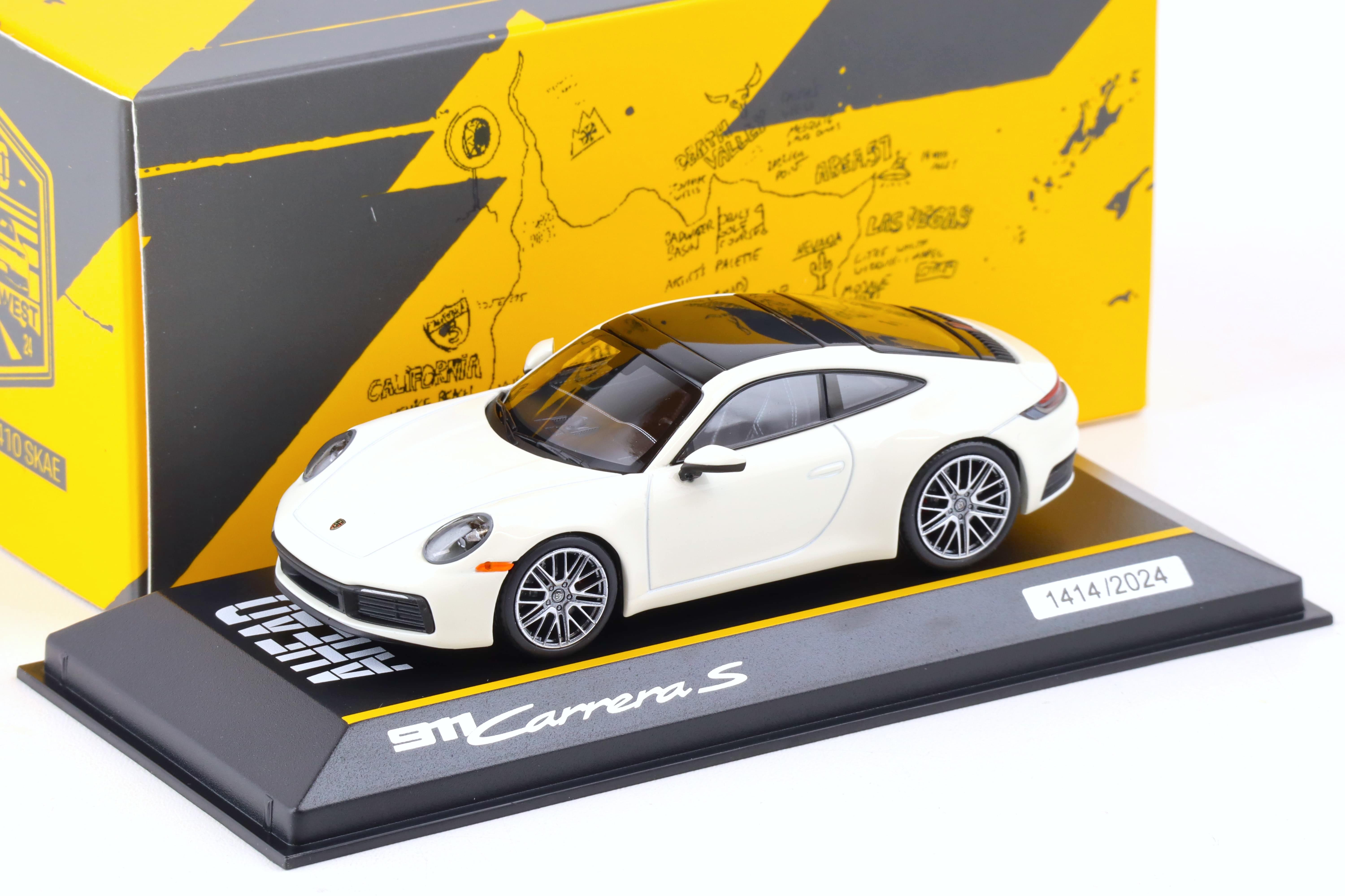 1/43 Minichamps Porsche 911 Carrera Cabriolet 2012 Silver