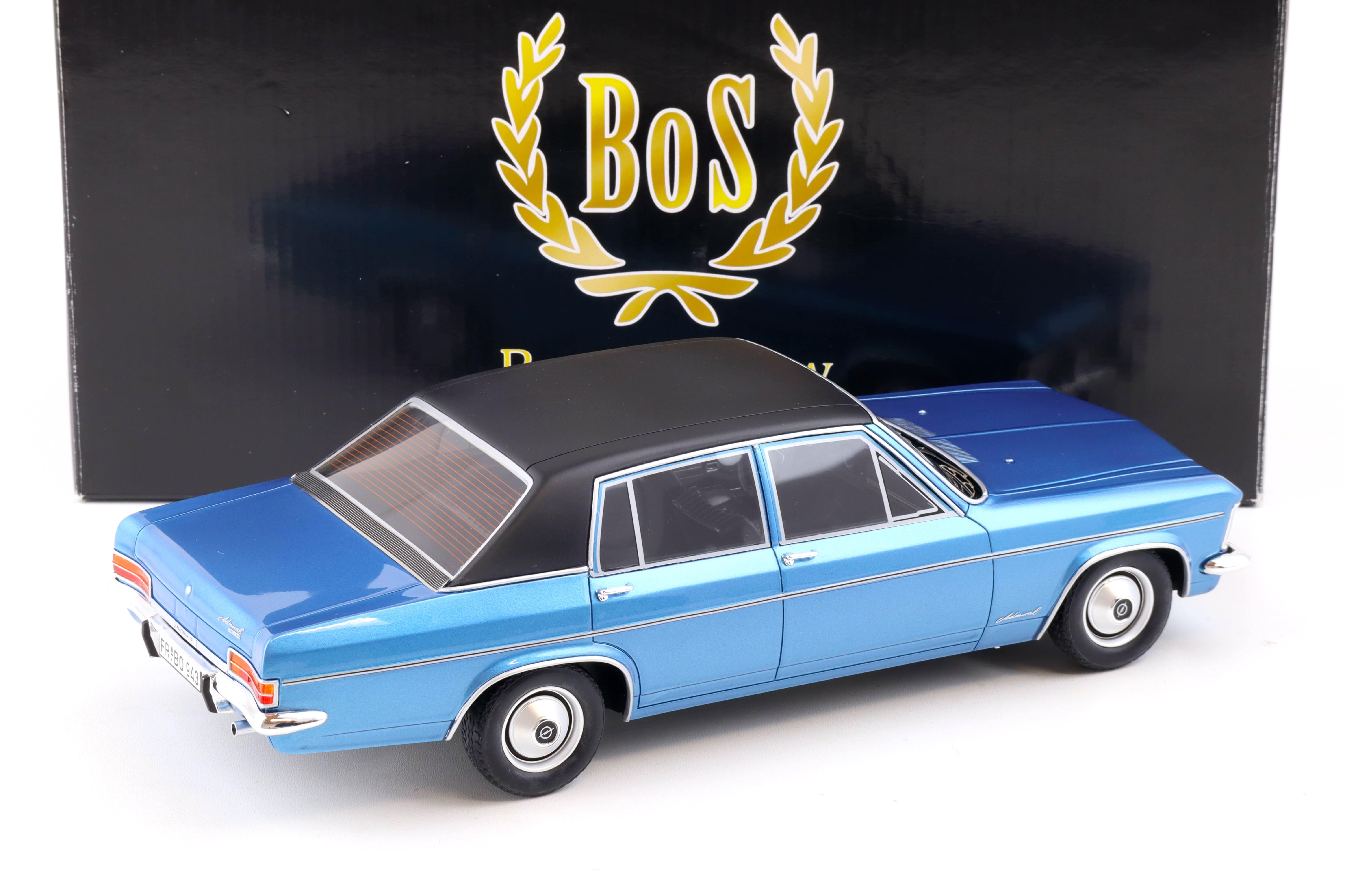 ミニカー OPEL ADMIRAL 2800 E BoS-Models 1:18 Opel Admiral B 2800S light blue metallic