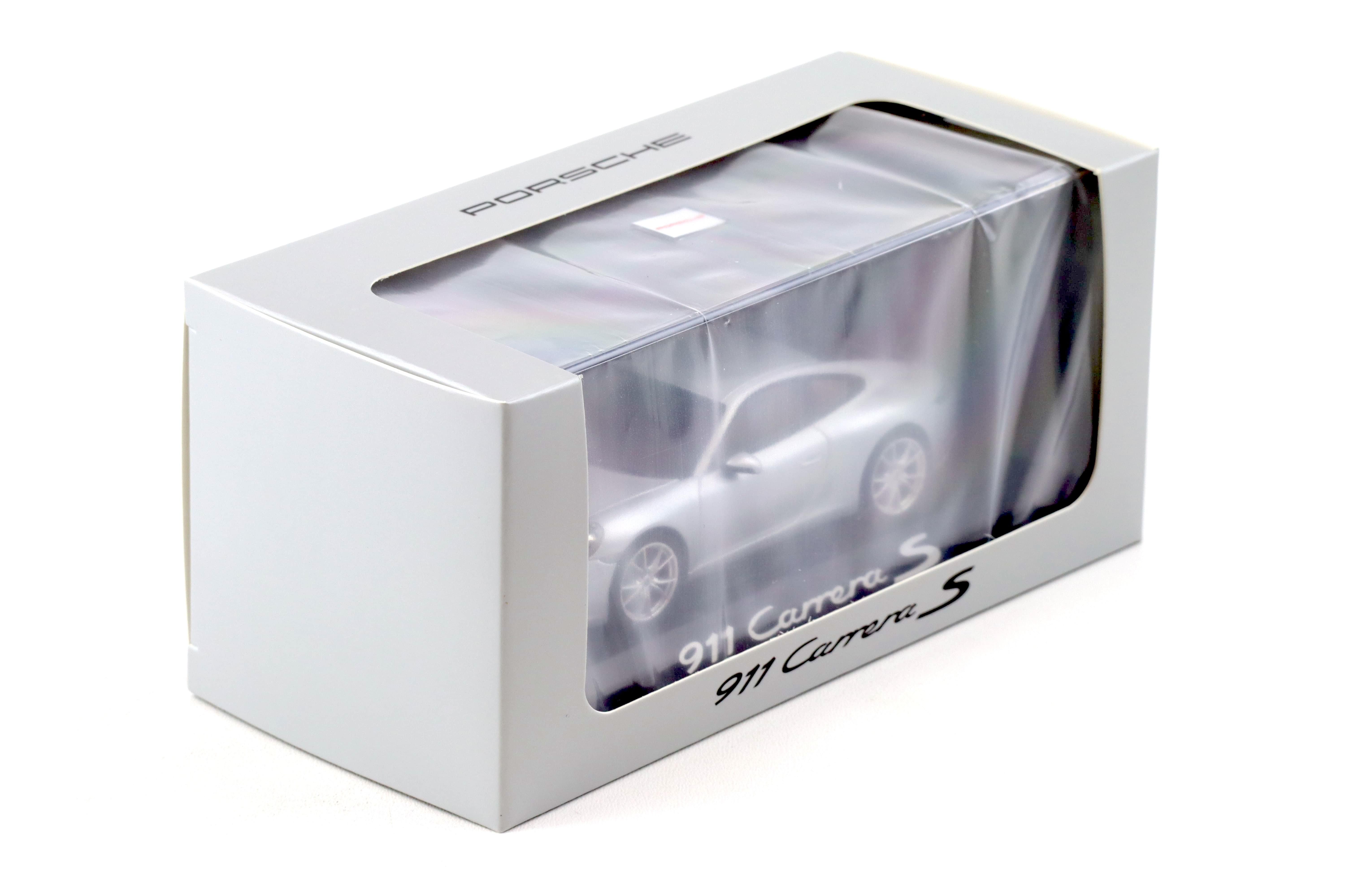 ホットなアイテム、ホットな節約 1:43 Herpa silver Coupe S Carrera (991.2) 911 Porsche 乗用車