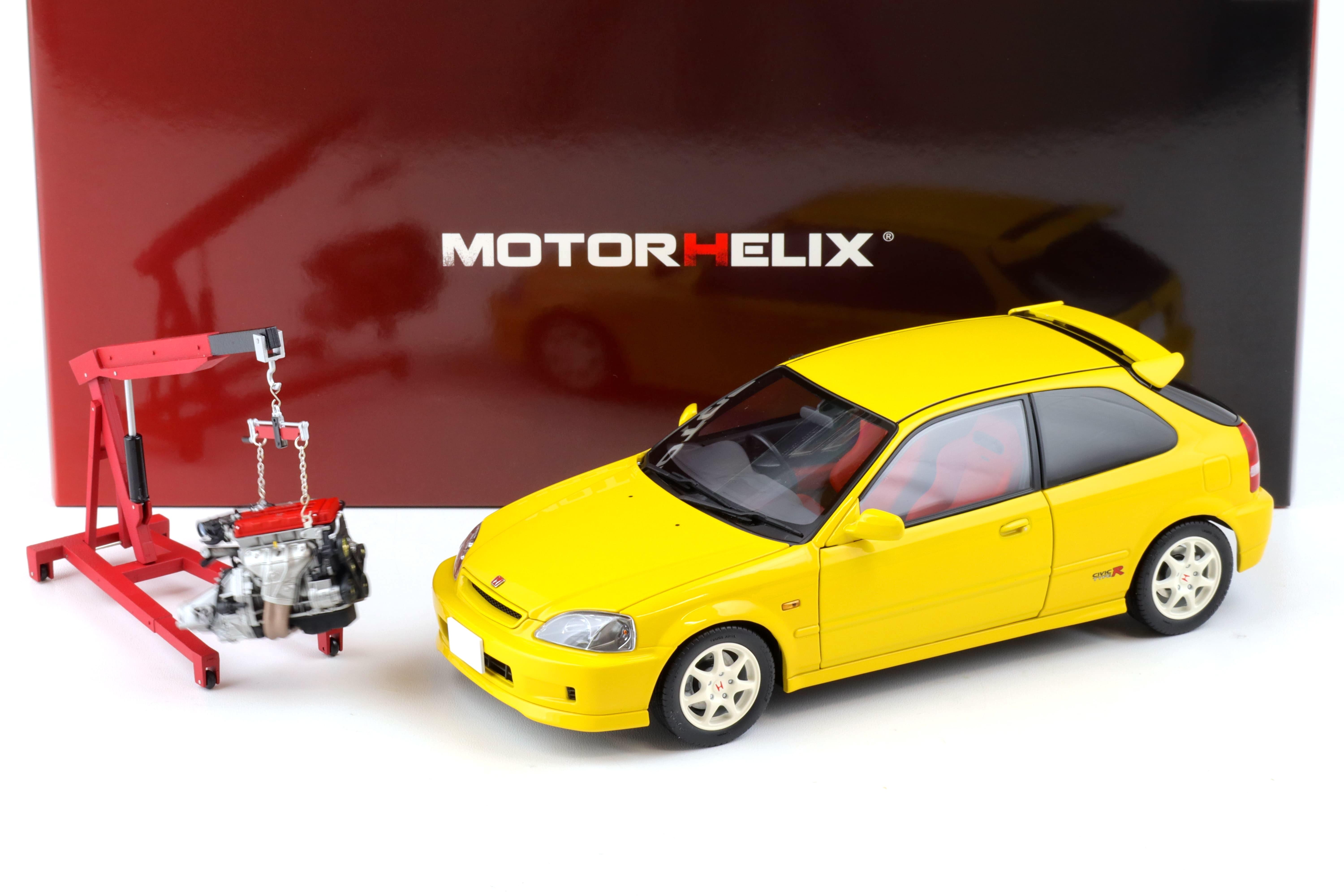 1:18 Motorhelix Honda Civic Type R (EK9) Sunlight yellow +