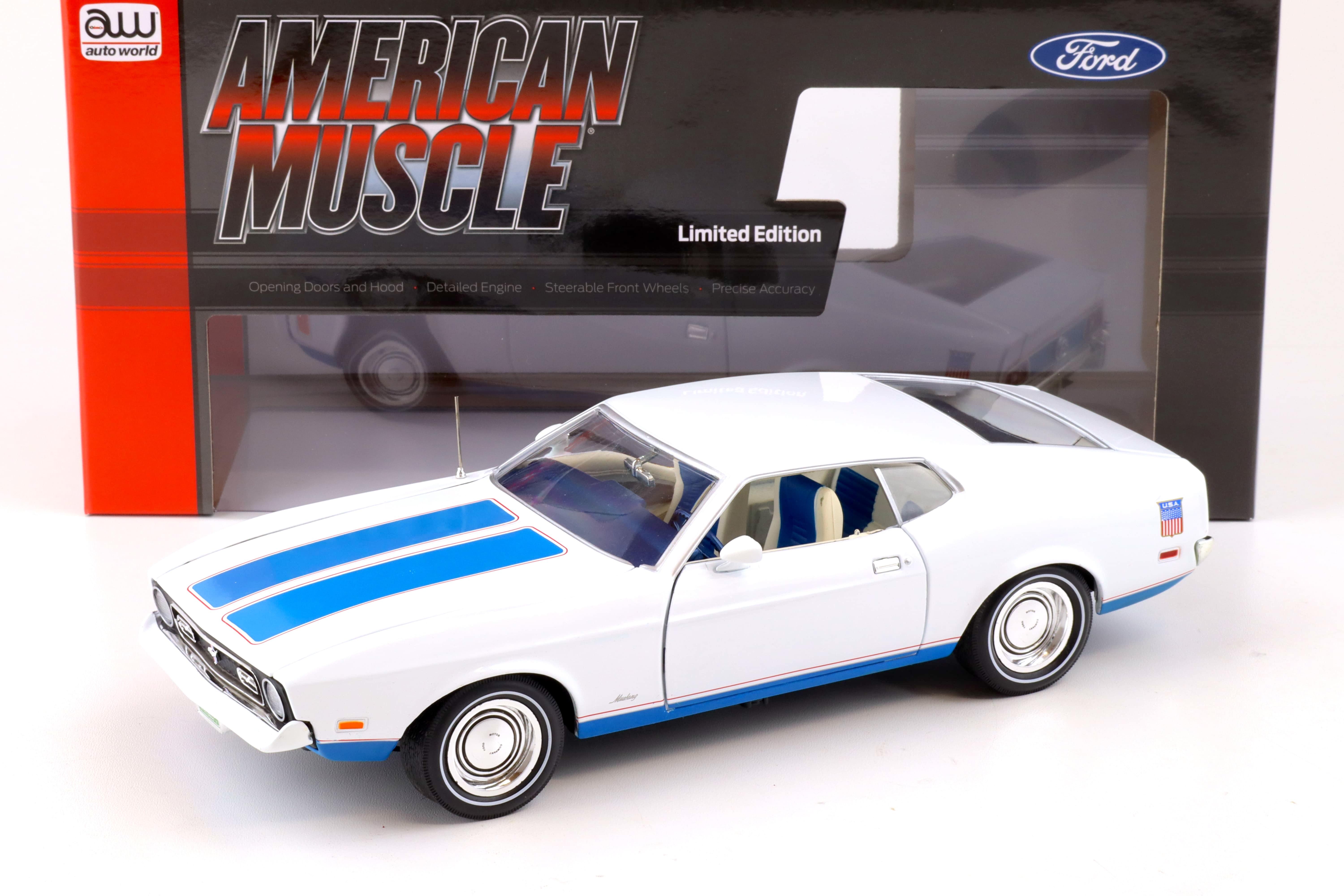 Ford Mustang Mach 1 1972 Auto World 1/18 - Miniature Métal Collection Neuve
