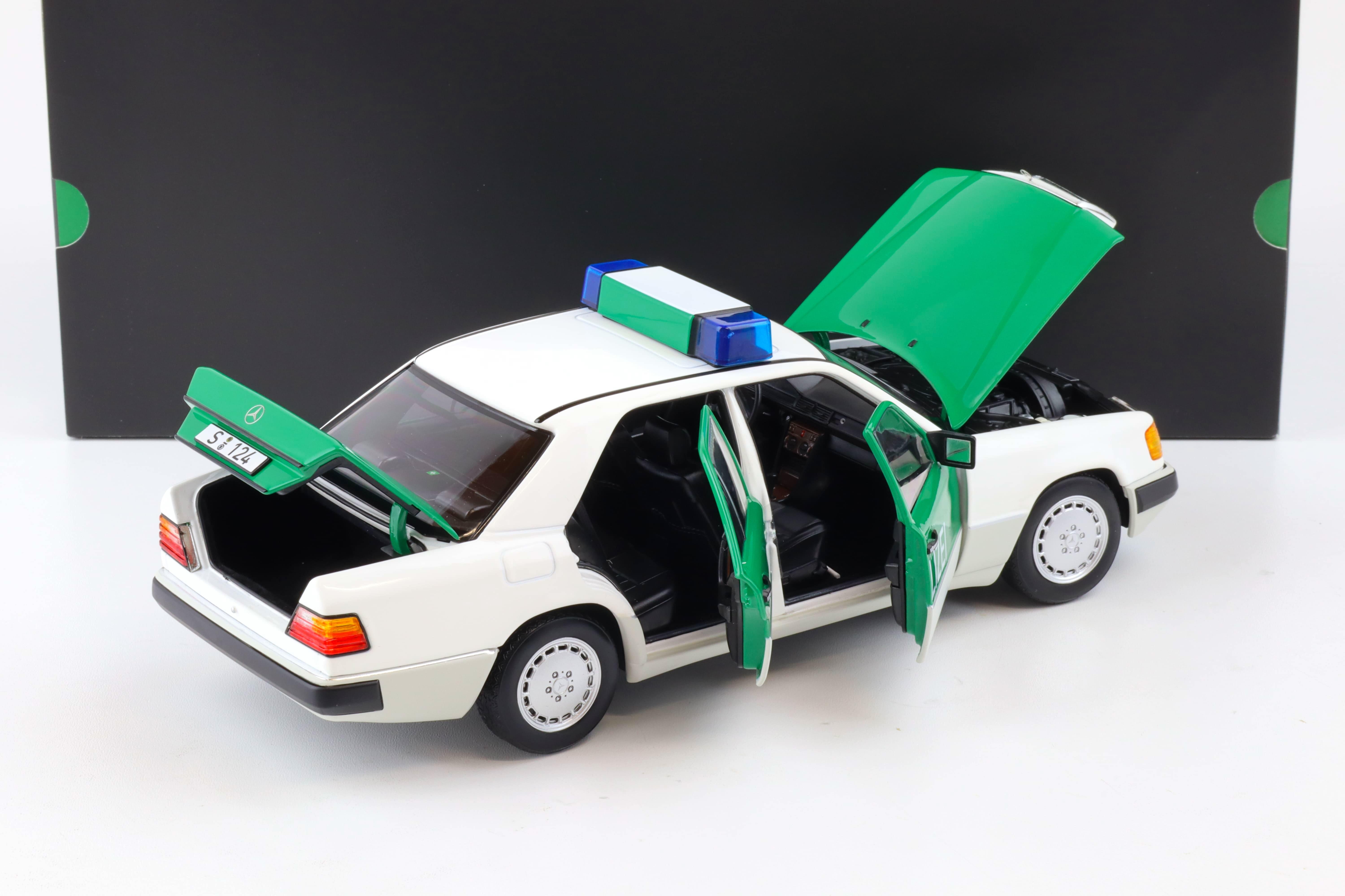 1:18 Norev Mercedes 230 E W124 Limousine 1992 POLIZEI white