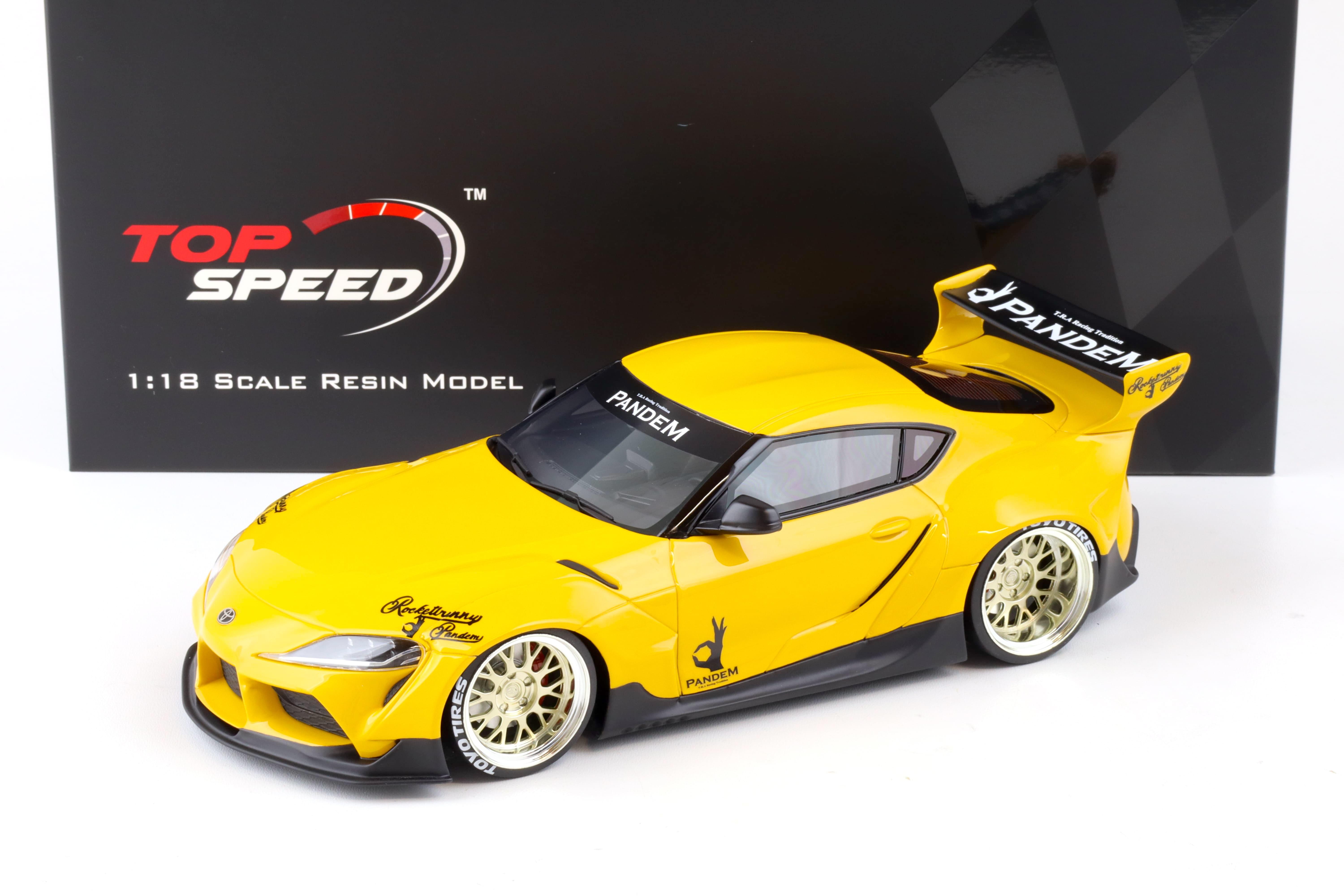 1:18 Top Speed Pandem Toyota GR Supra V1.0 yellow TS0357 | eBay