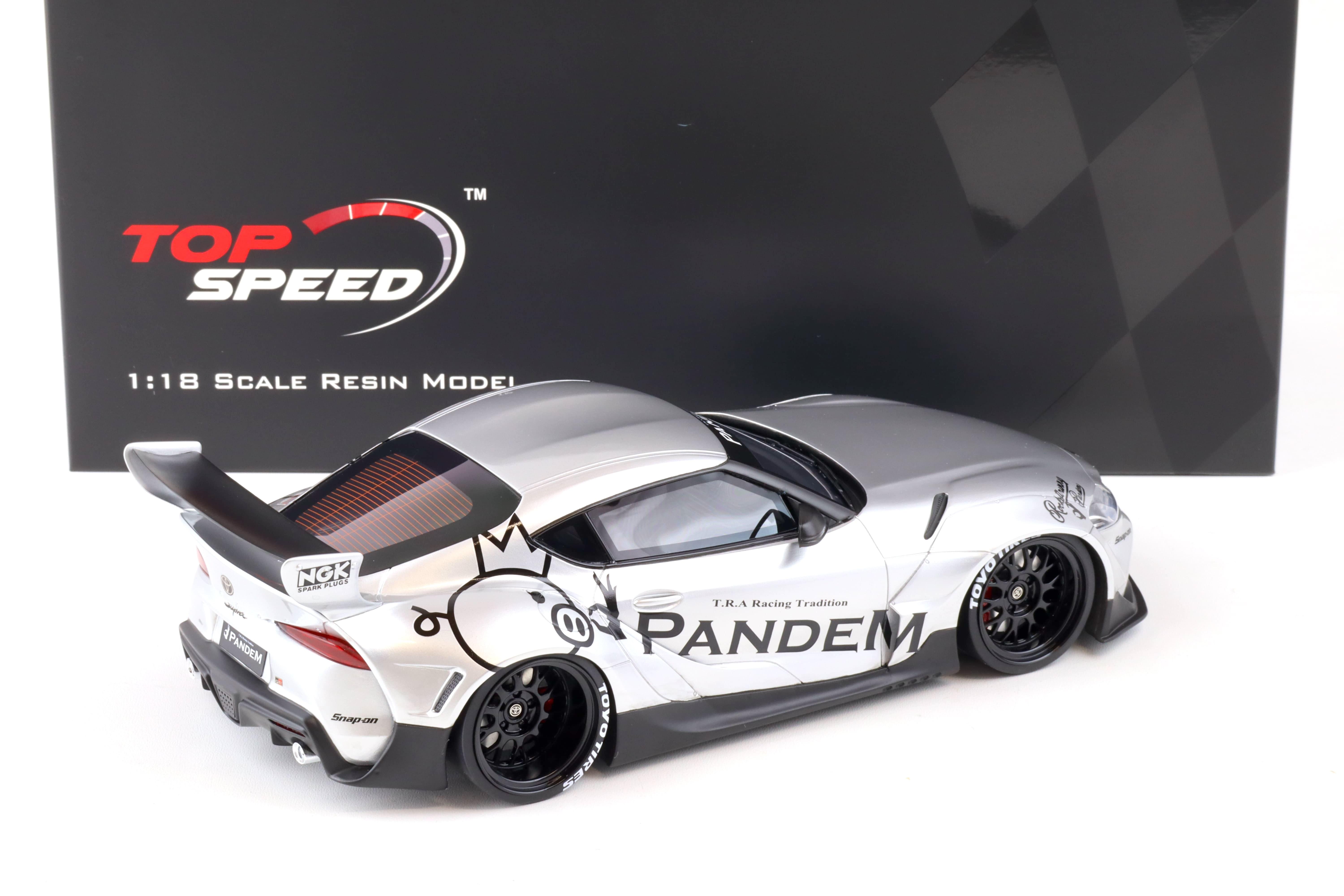 1:18 Top Speed Pandem Toyota GR Supra V1.0 silver TS0297 | eBay